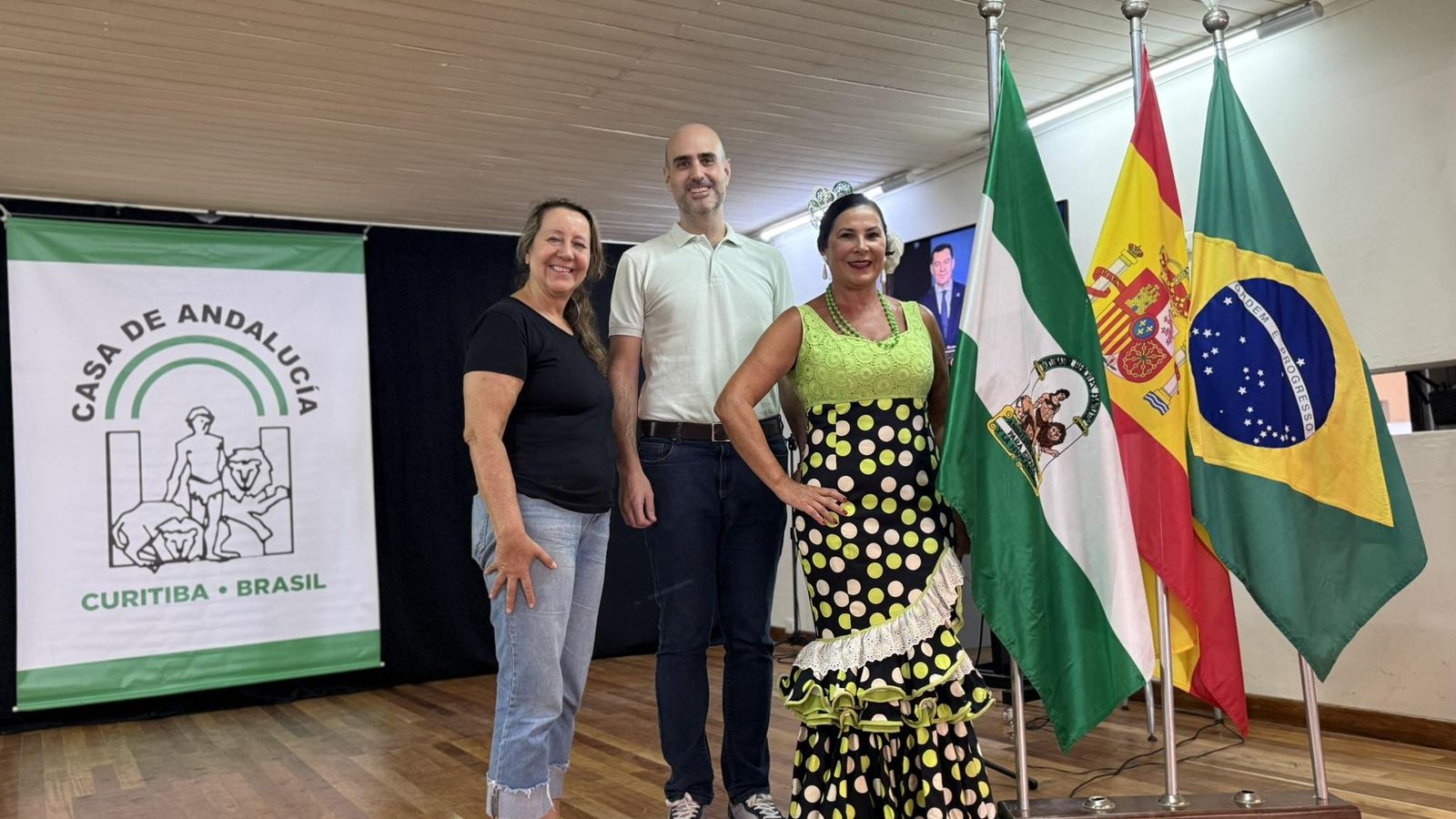 Maria del Carmen Pastor, Francisco Ayala, DIrecto del Instituto Cervantes y Blanca Hernando Barco