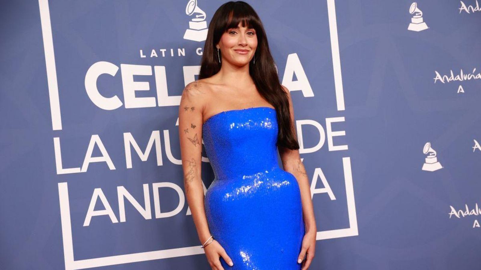 La cantante Aitana en la gala de los Latin Grammy “Andalucía es Música”.