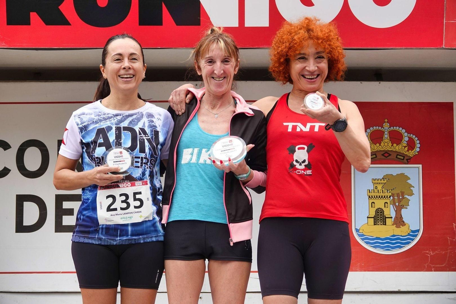 Premios de la carrera Vigo+11 en Coia.