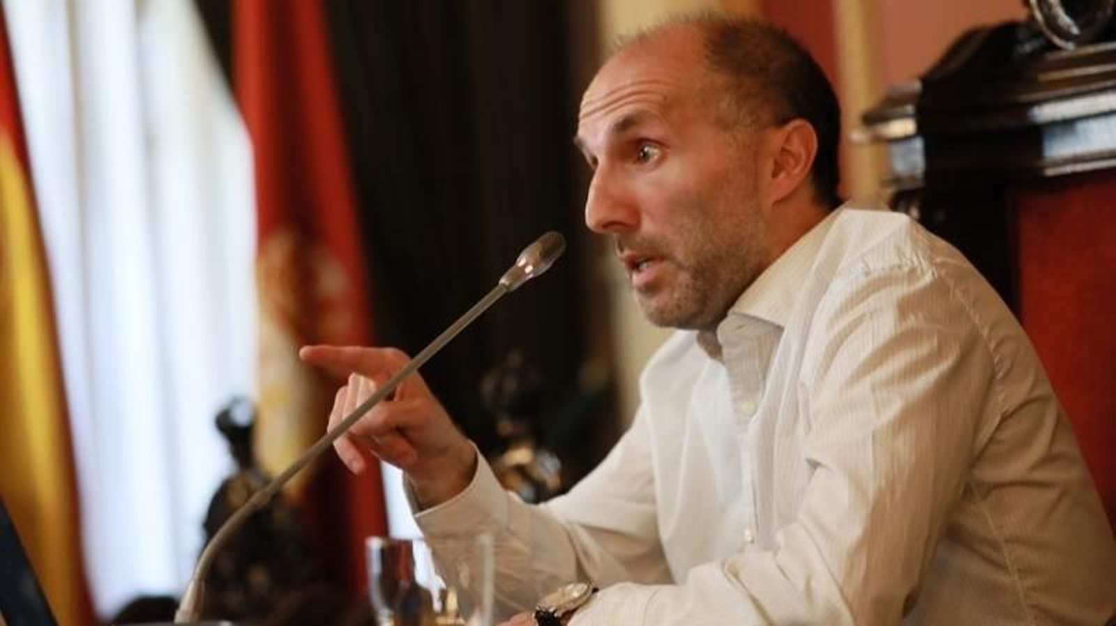 Gonzalo Pérez Jácome, en una rueda de prensa (JOSÉ PAZ).
