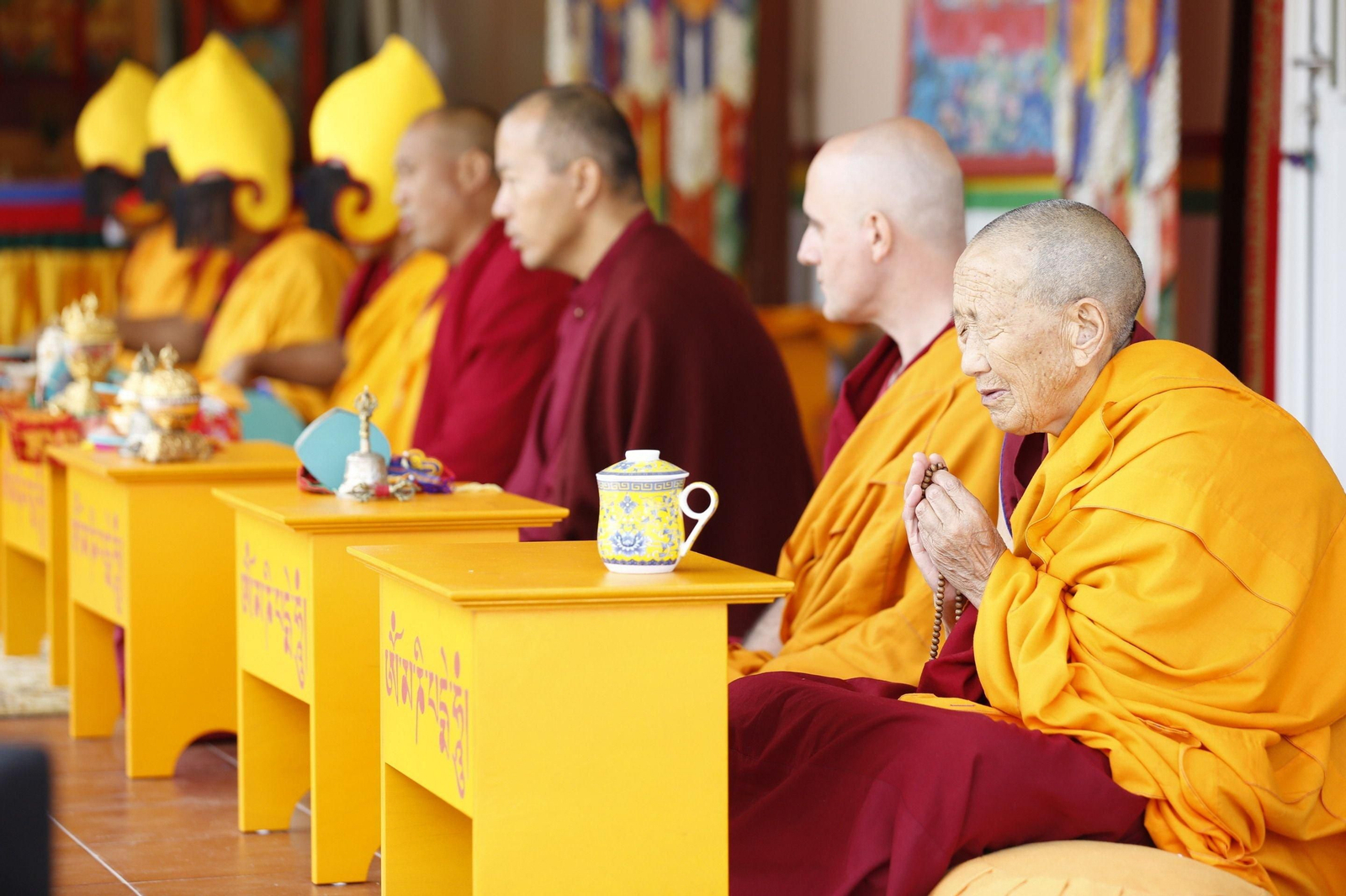Inauguración do templo budista en Ventoselo