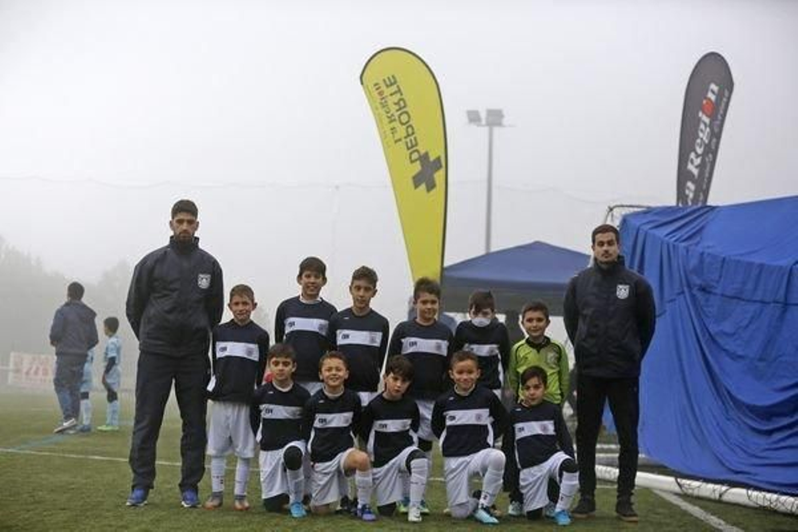 Los benjamines del Velle en el campo del Arrabaldo.