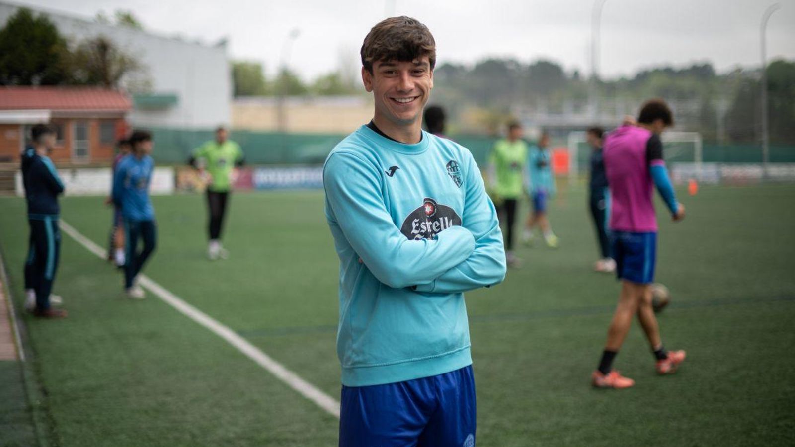 Hugo Sanz, jugador del Ourense CF.