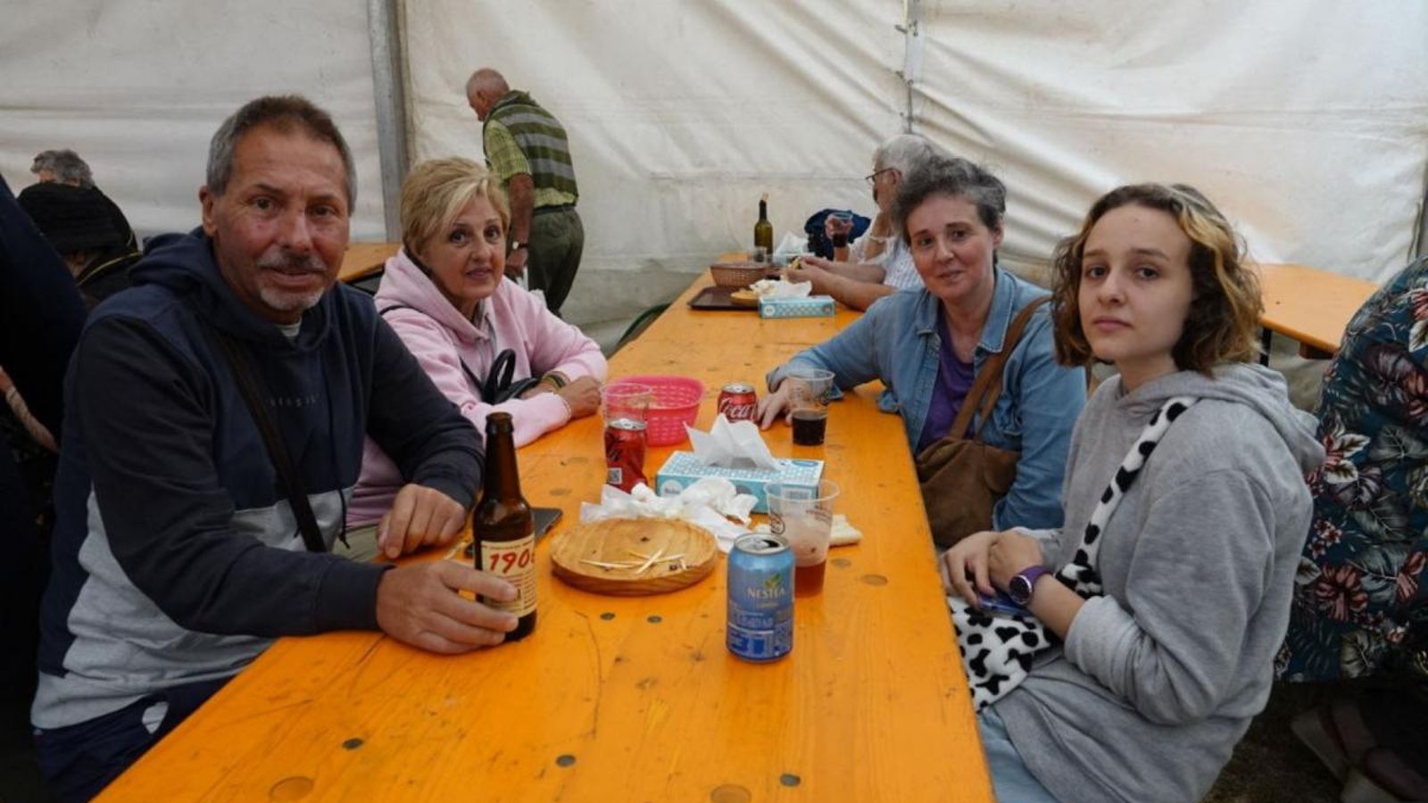 Javier, María José, Mari Carmen e Iria.