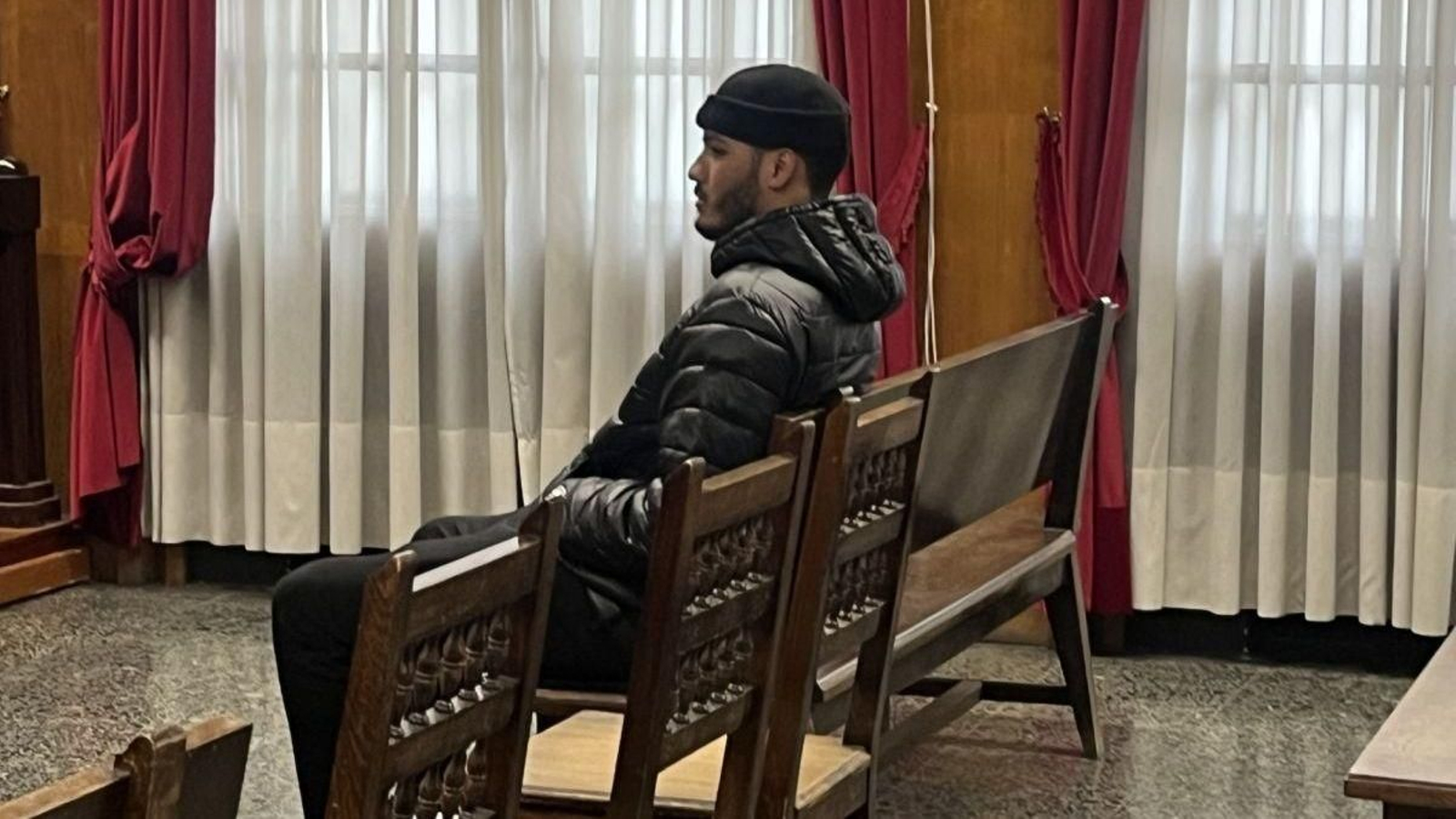 Cleury B.H, ayer en la sala de vistas de la Audiencia.