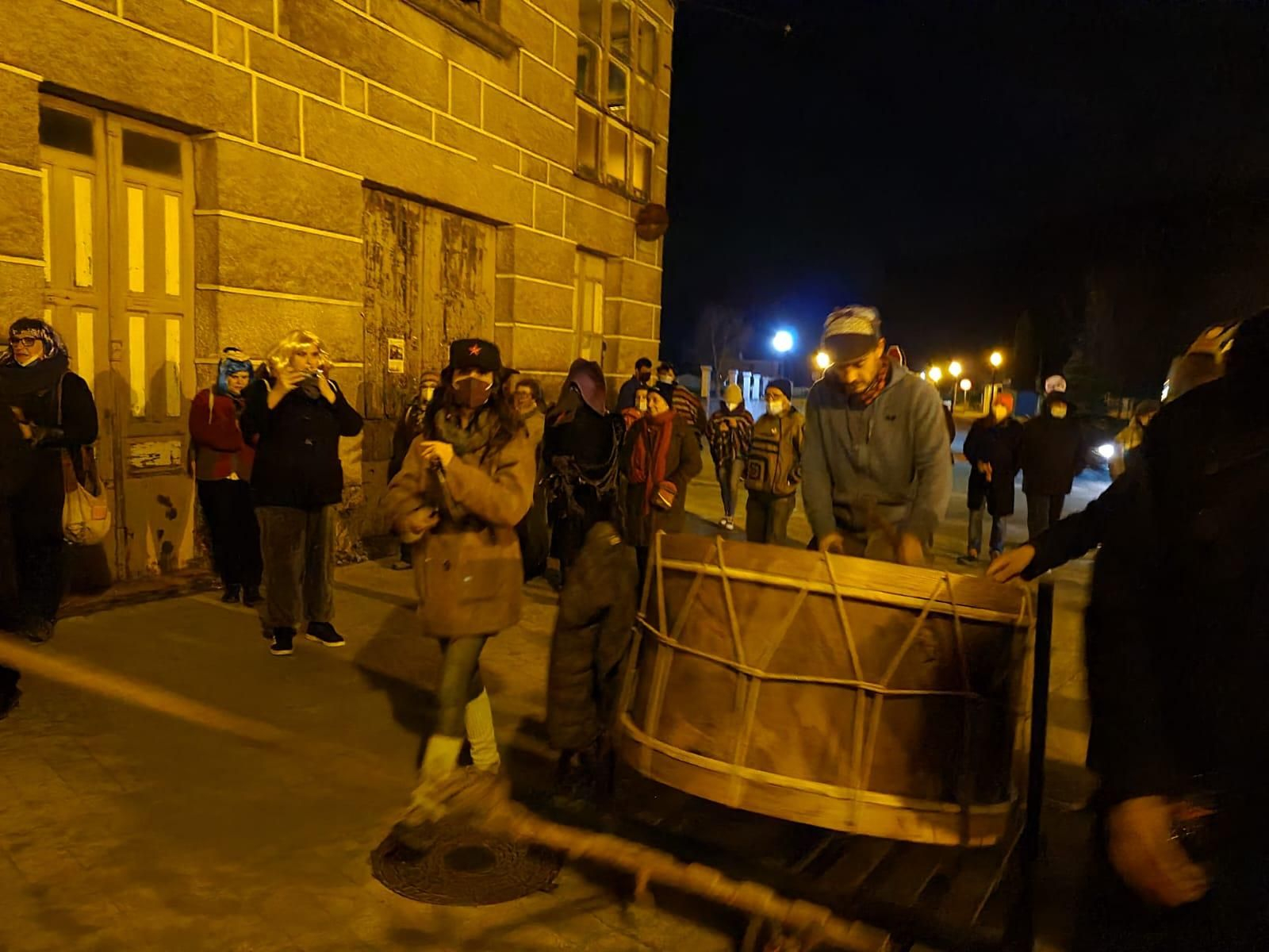 El bombo resonó en toda Laza.