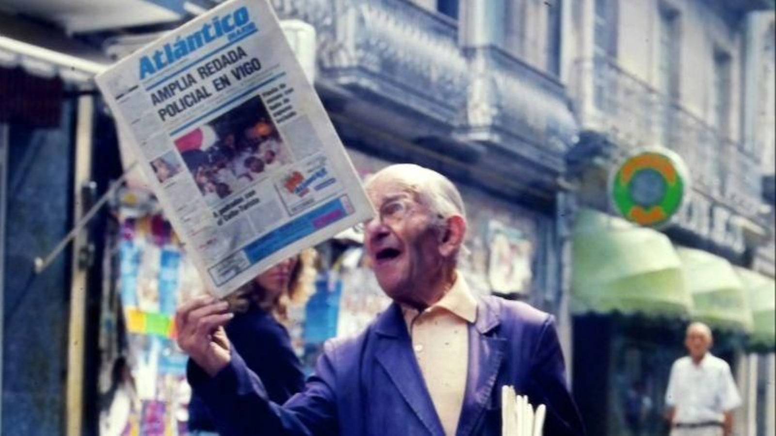 Manuel Castro, en 1990, haciendo equilibrios con Atlántico.