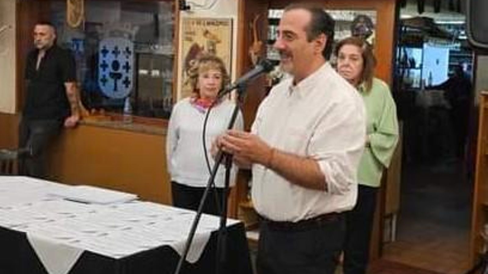 Fernando López Pereira, secretario de la entidad y conductor del evento