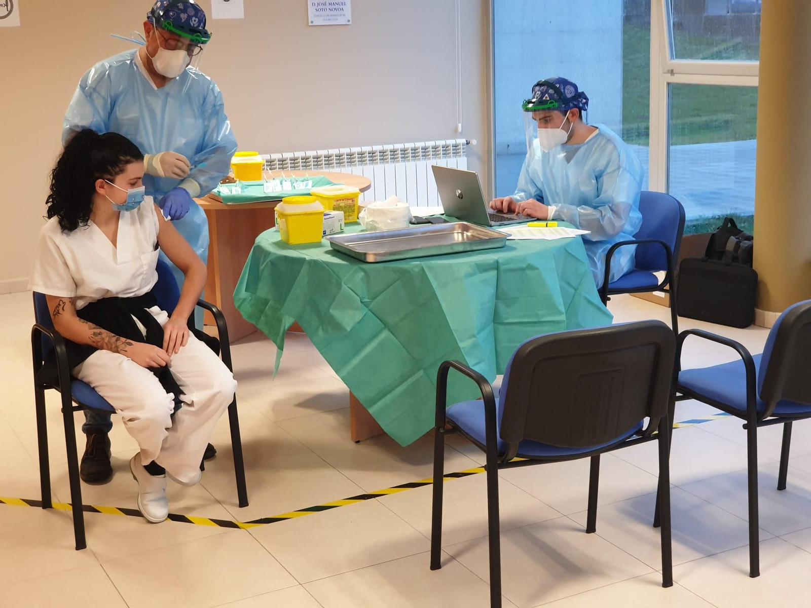 Jornada de vacunación en la residencia Luces do SIl.