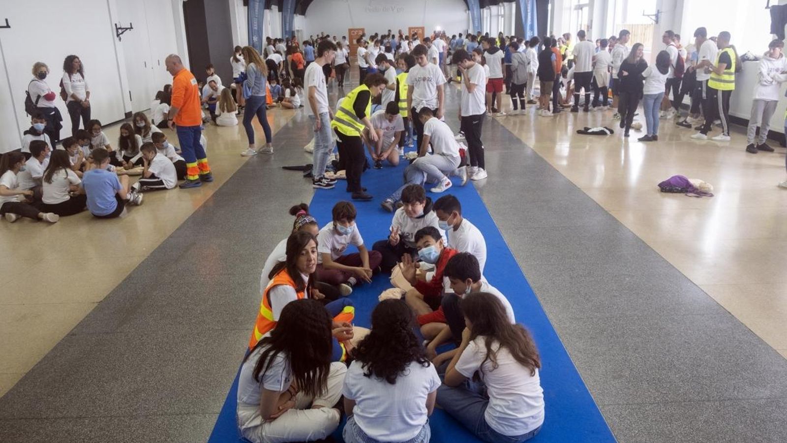 Los alumnos disfrutaron con las técnicas de primeros auxilios.