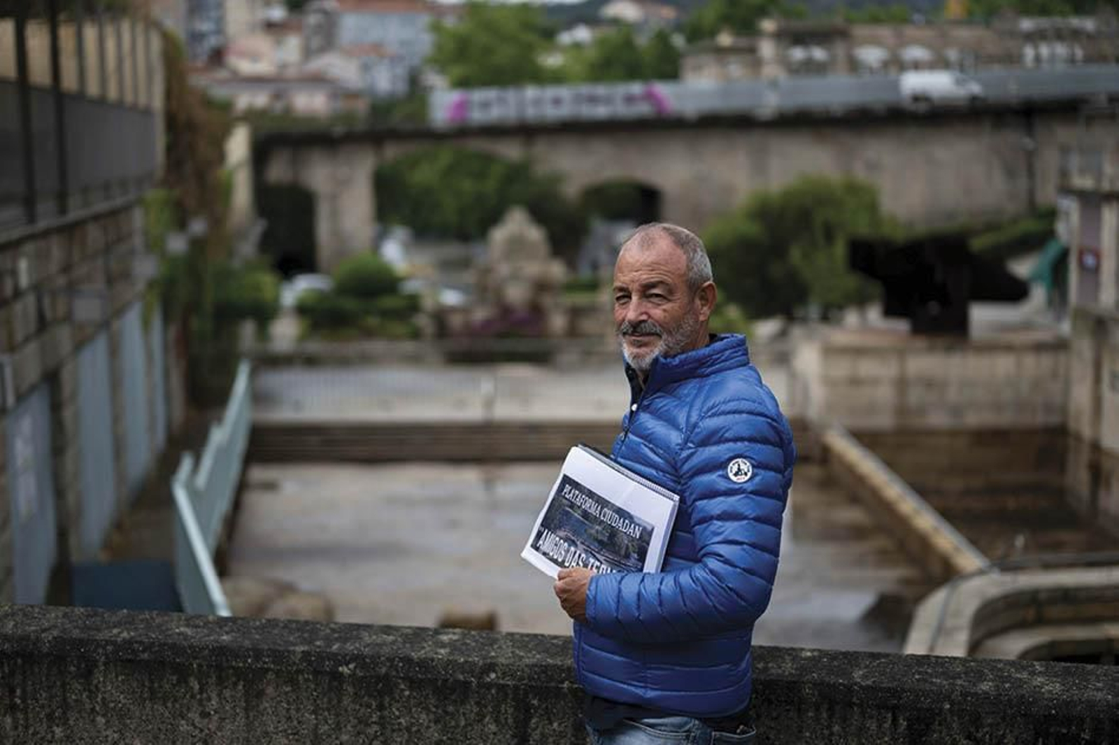 Enrique Camoeiras, ayer en As Burgas. (FOTO: MARTIÑO PINAL)
