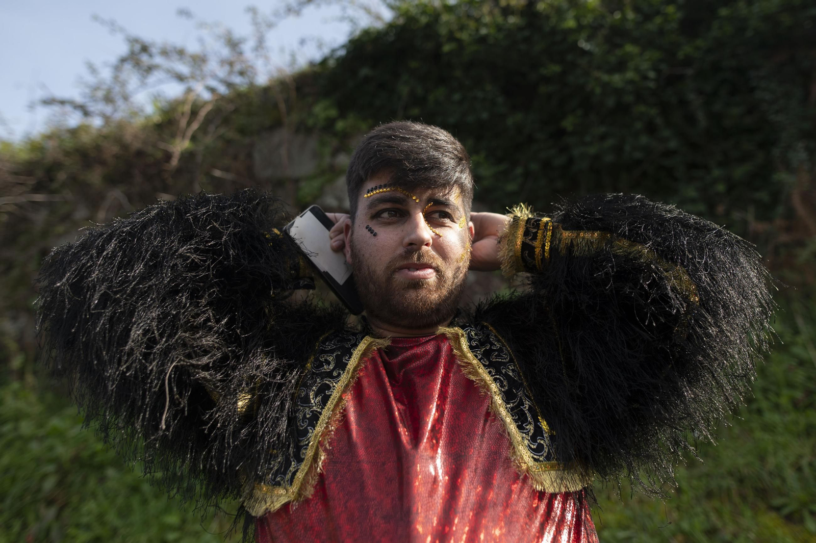 Galería | O Zamaruco dixo adeus ao Entroido en Cortegada o Entroido coas súas comparsas