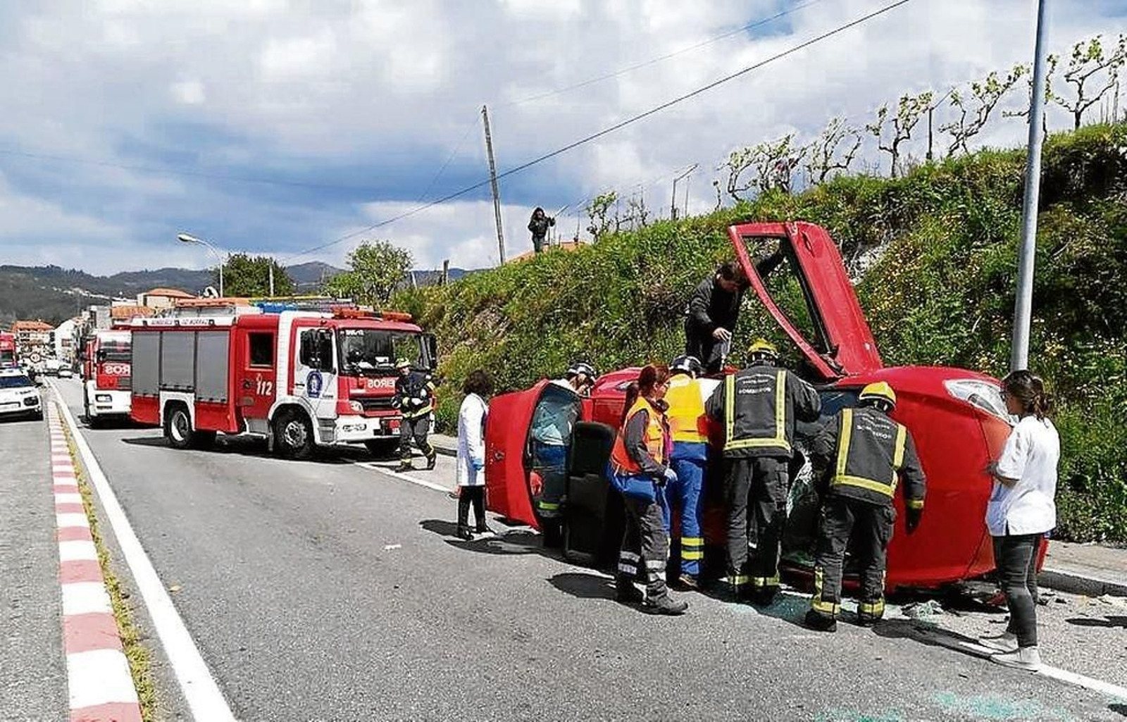 Herida al sufrir un accidente en Arcade