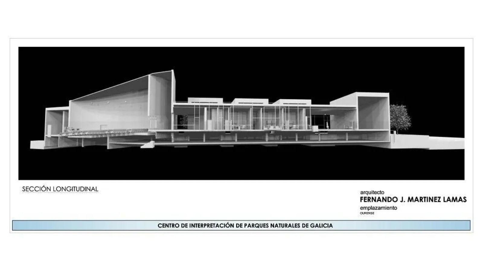 Así habría quedado el Centro de Interpretación de Parques Naturais.