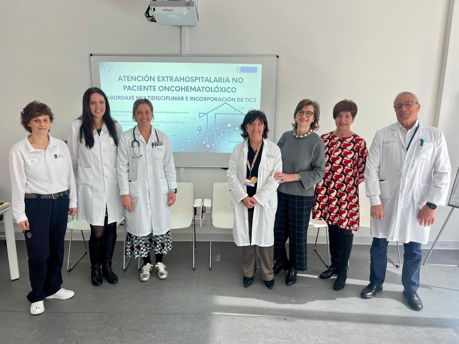 Javier Puente, primero por la derecha, inauguró la jornada.