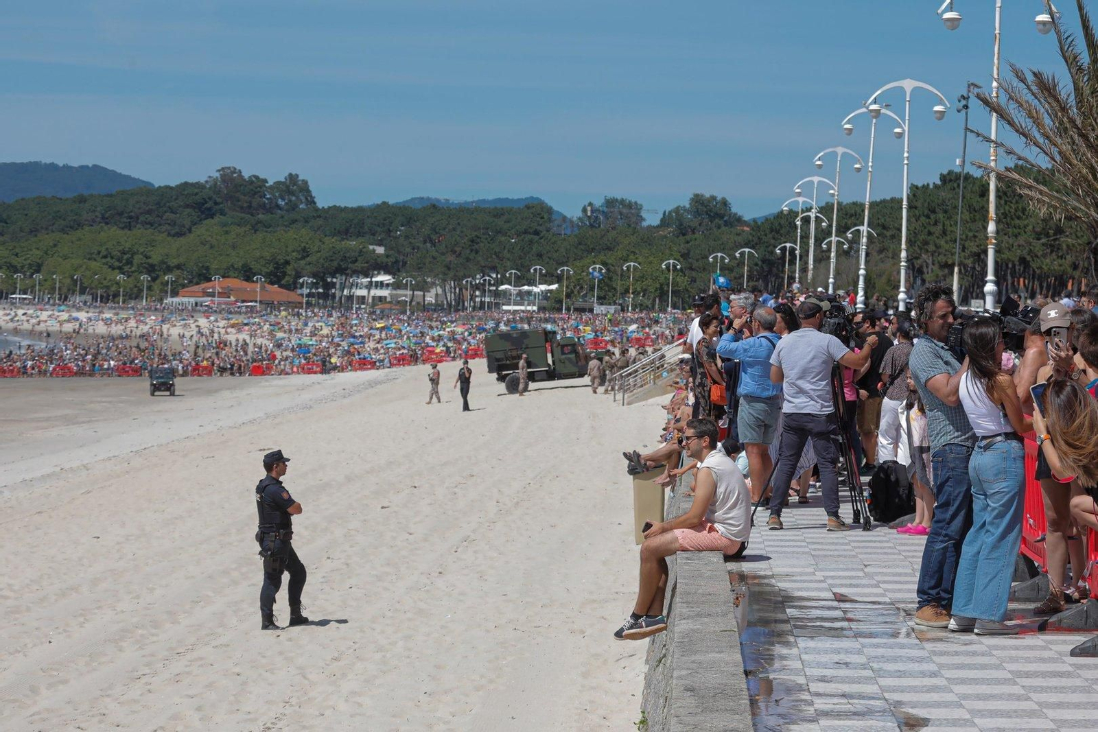 Exhibición flota Dédalo 24 en Samil.
