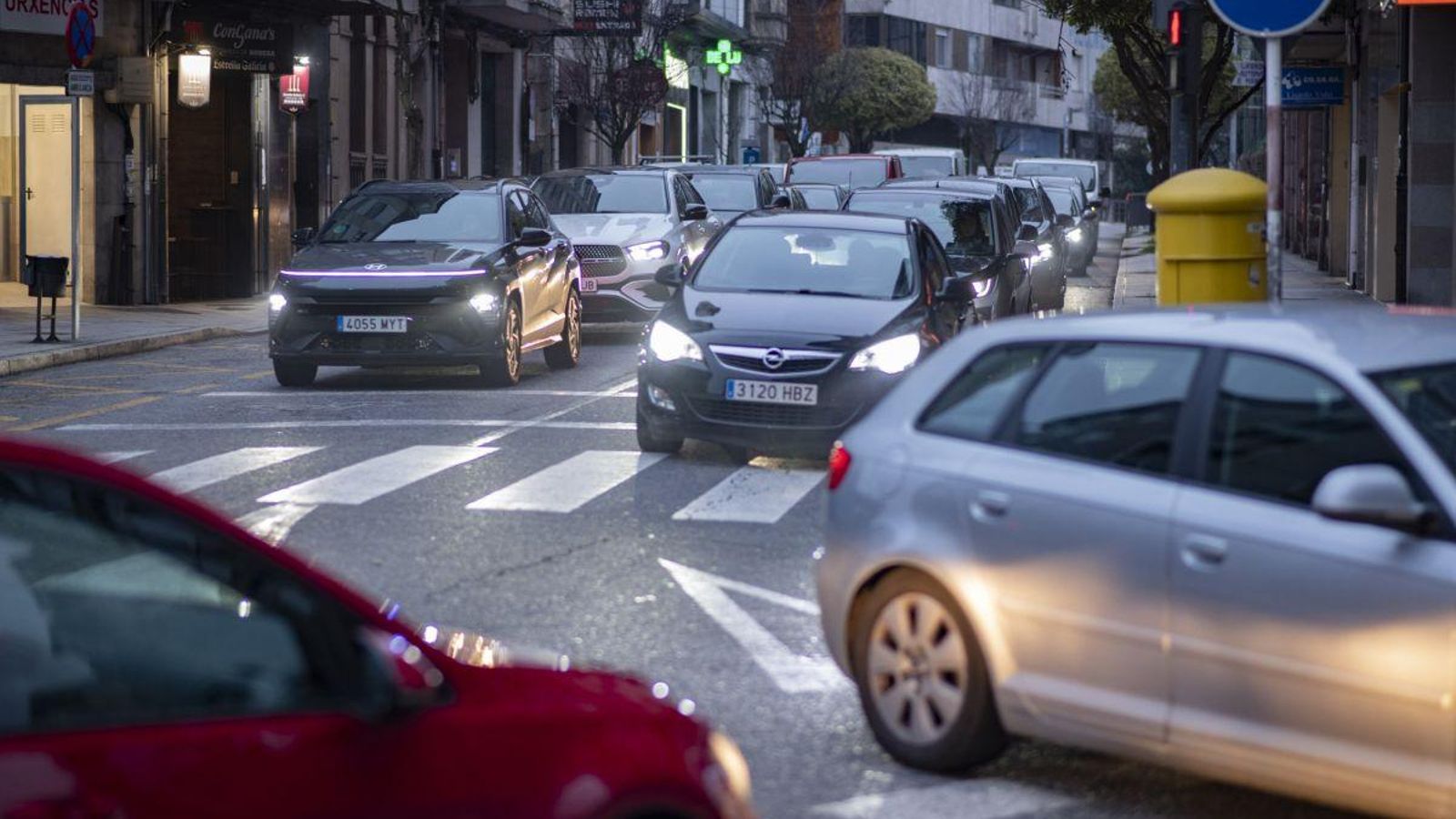 Retenciones en Sánz Díez provocadas por el bloqueo de la N-120