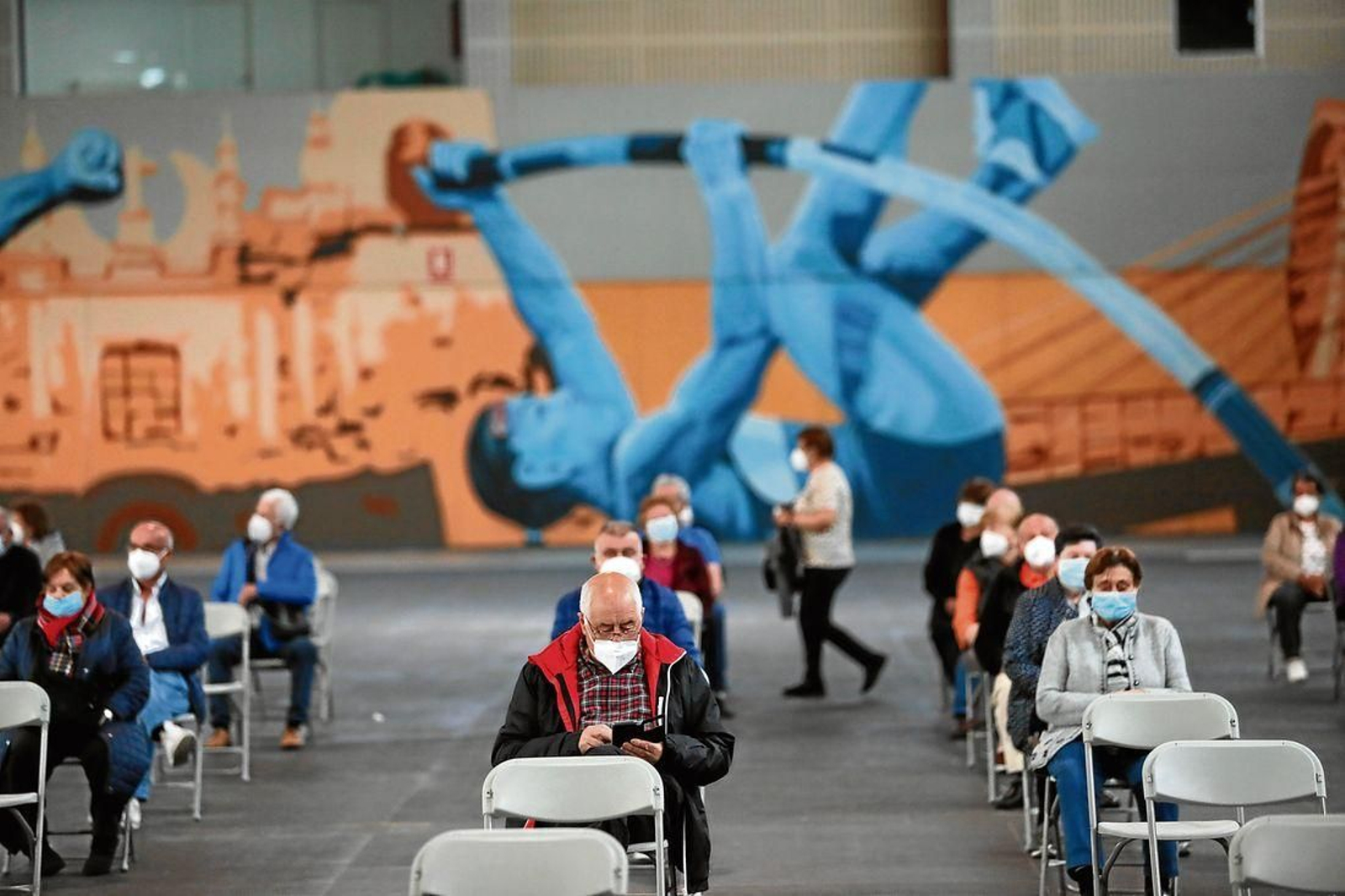 Campaña de vacunación en Expourense. José Paz