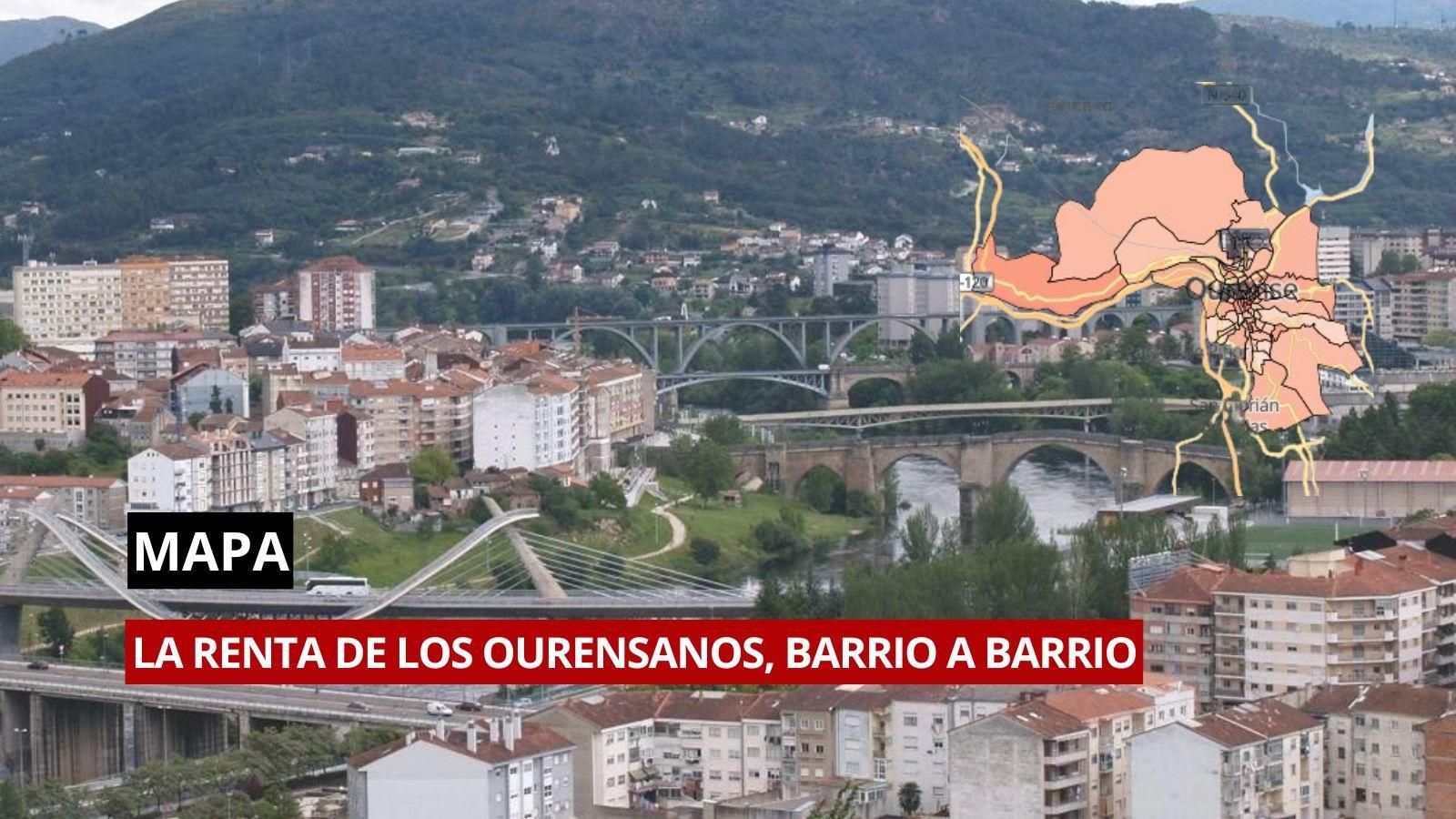 Las rentas de los ourensanos, calle a calle.