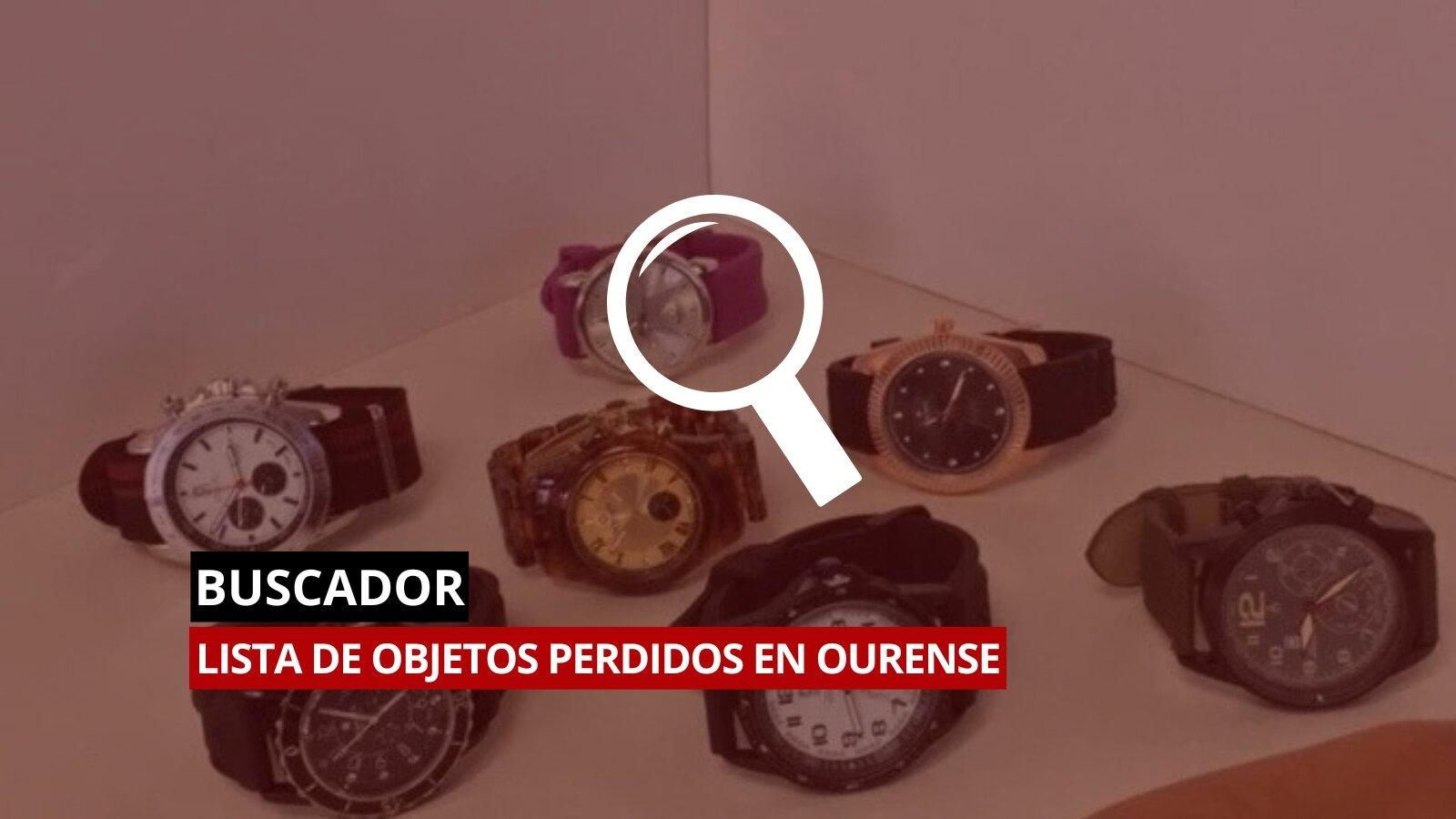 Lista de objetos perdidos en Ourense.
