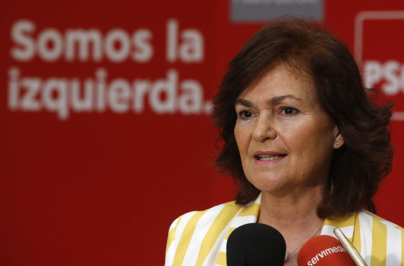 Carmel Calvo, secretaria de igualdad del PSOE y miembro del núcleo duro de Pedro Sánchez.
