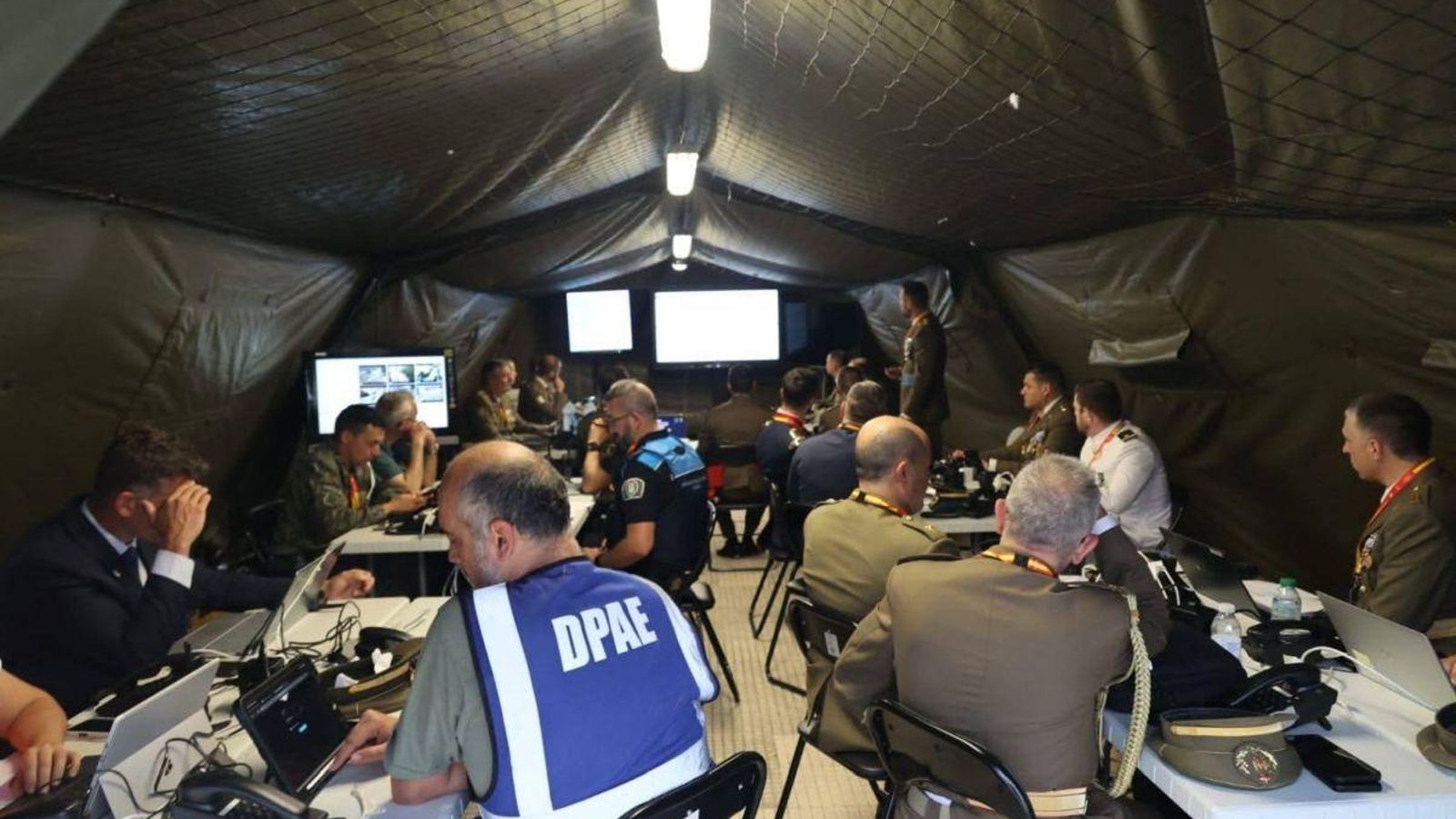 El Mando de Apoyo a la Maniobra, en un ‘búnker’ para controlar el desfile