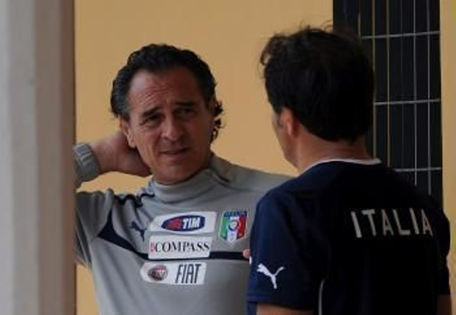 El seleccionador nacional italiano, ayer nada más conocer la noticia (Foto: Carlo Ferraro)
