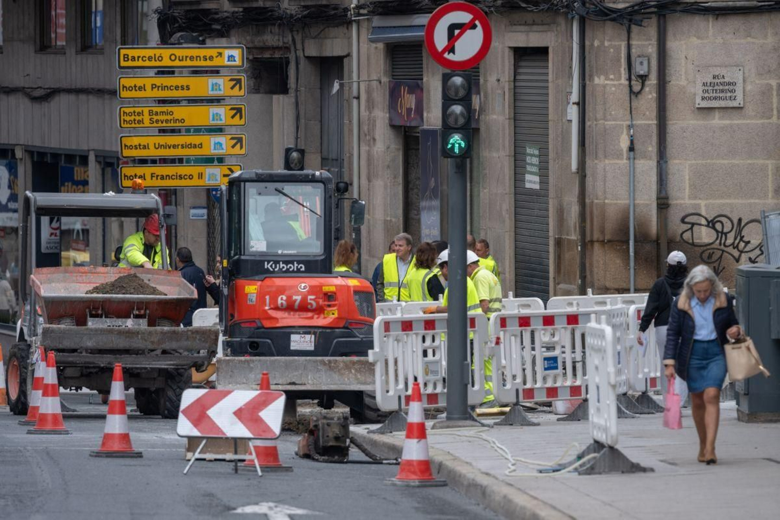 Pardo supervisa los avances de las obras en Progreso