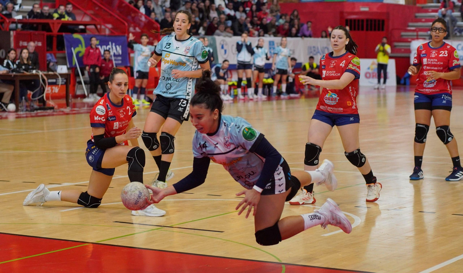 Jugada en ataque del Guardés.