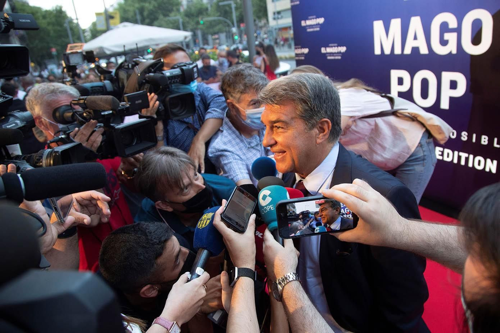 El presidente del Barcelona, Joan Laporta. // EFE