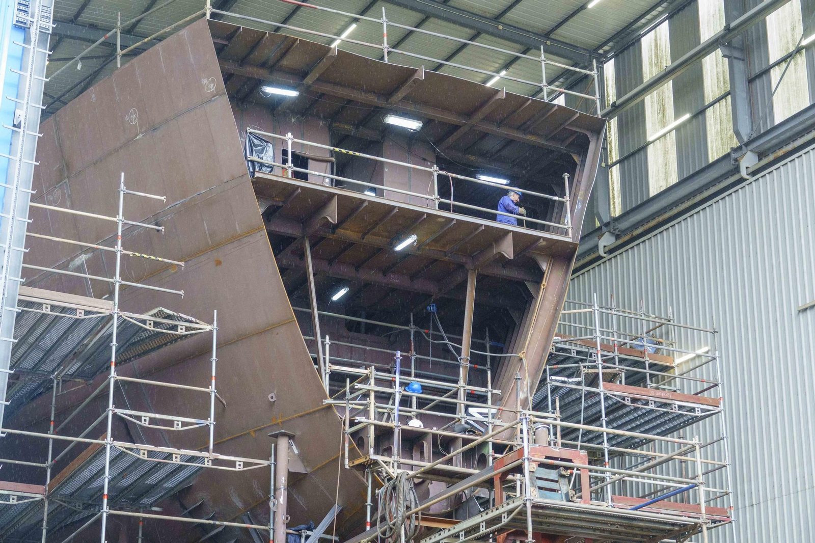 La jornada continua en verano para el sector naval es una de las peticiones de los sindicatos.