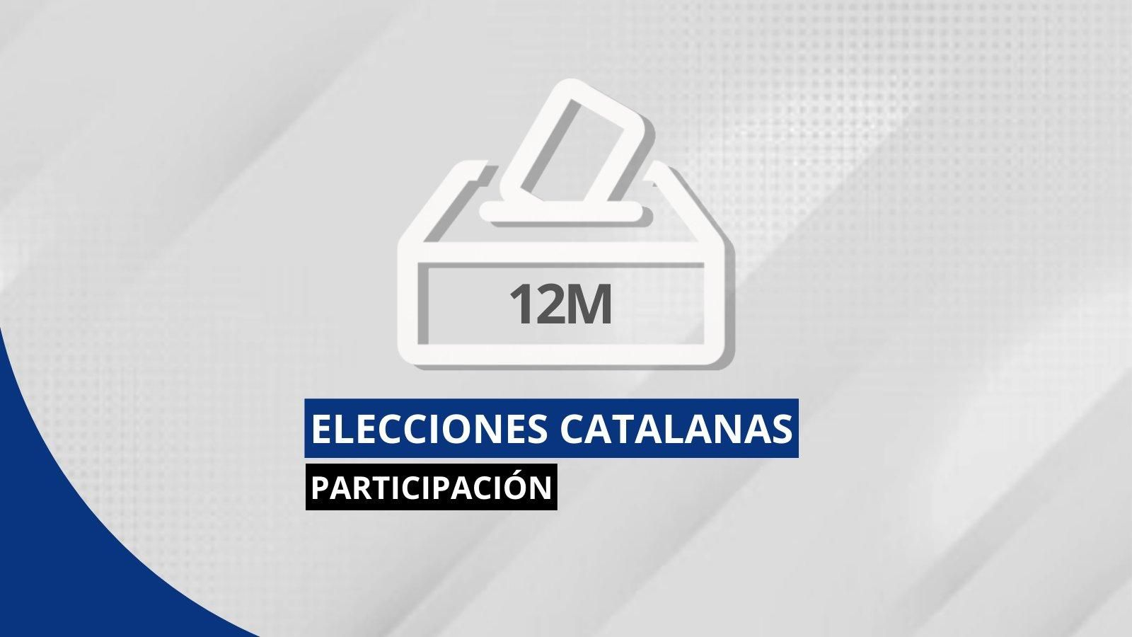 Participación elecciones catalanas 12M.