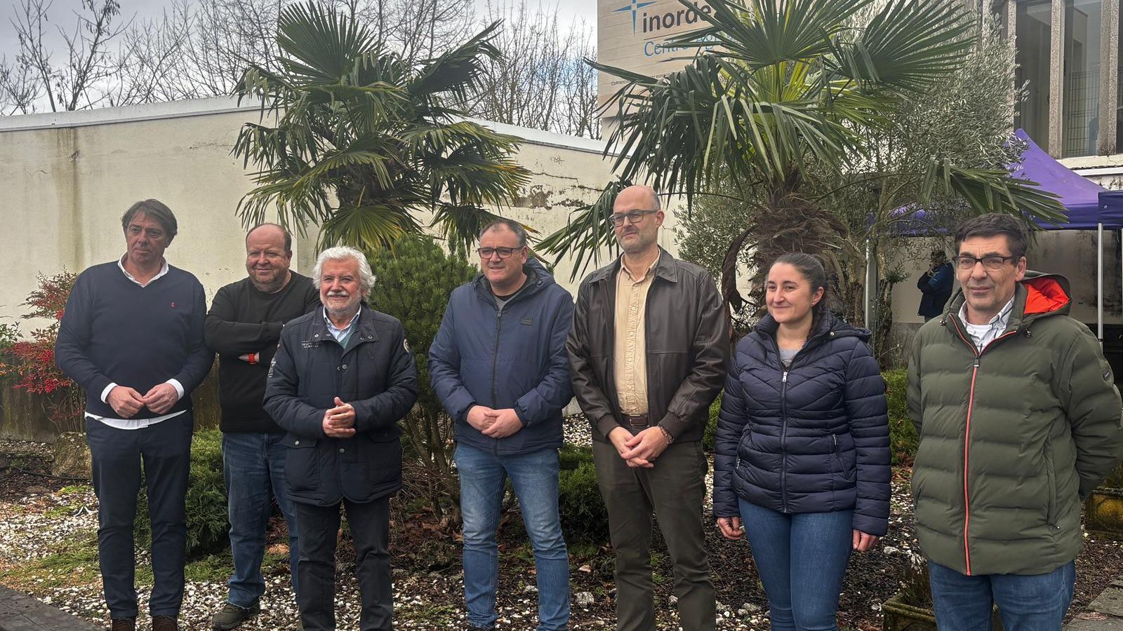 Alemparte junto a miembros del Inorde y Amador Díaz.