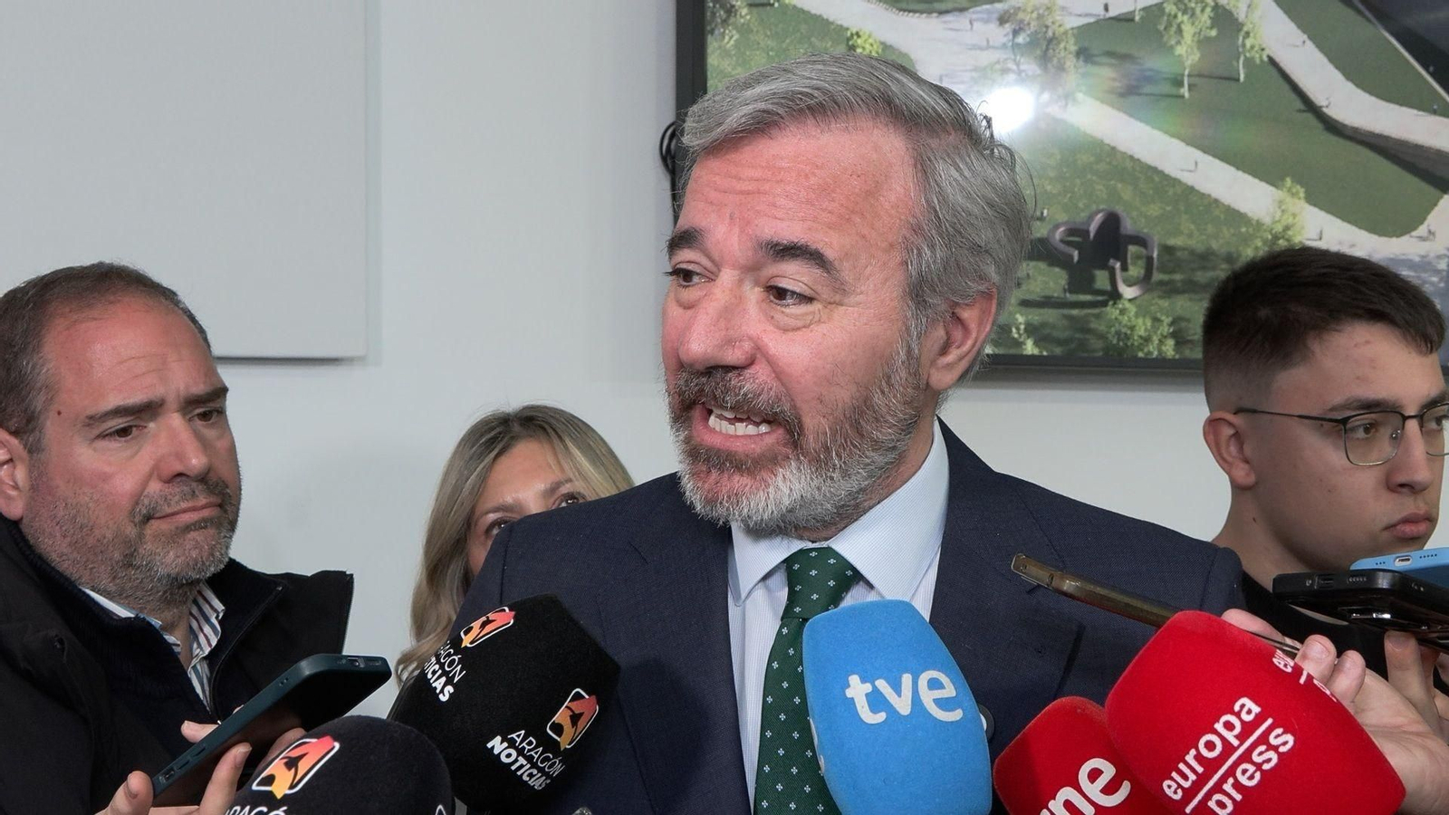 Jorge Azcón, presidente en funciones del Gobierno de Aragón, en una imagen de archivo.