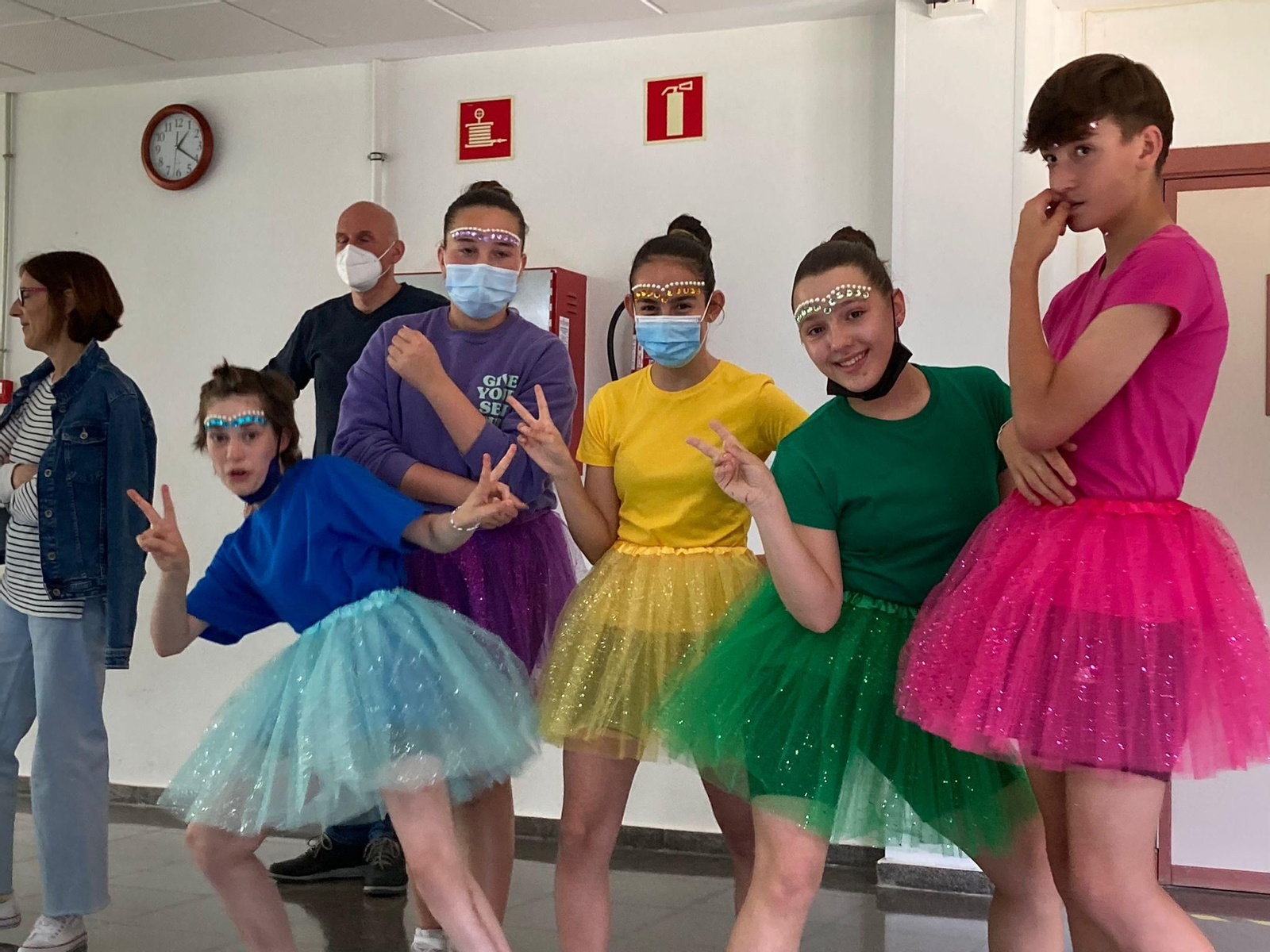 As cores non faltaron.