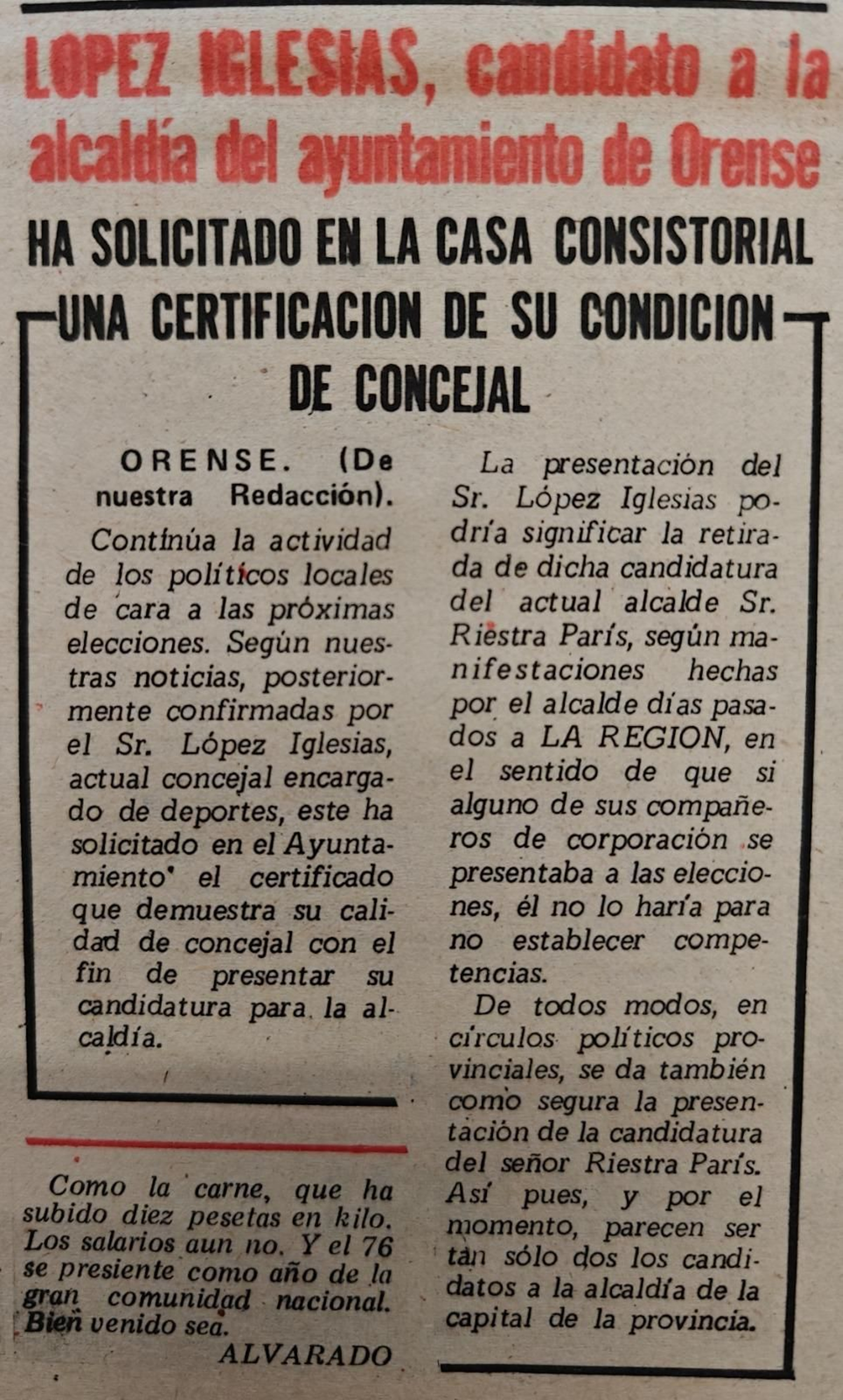 Recorte de la época.