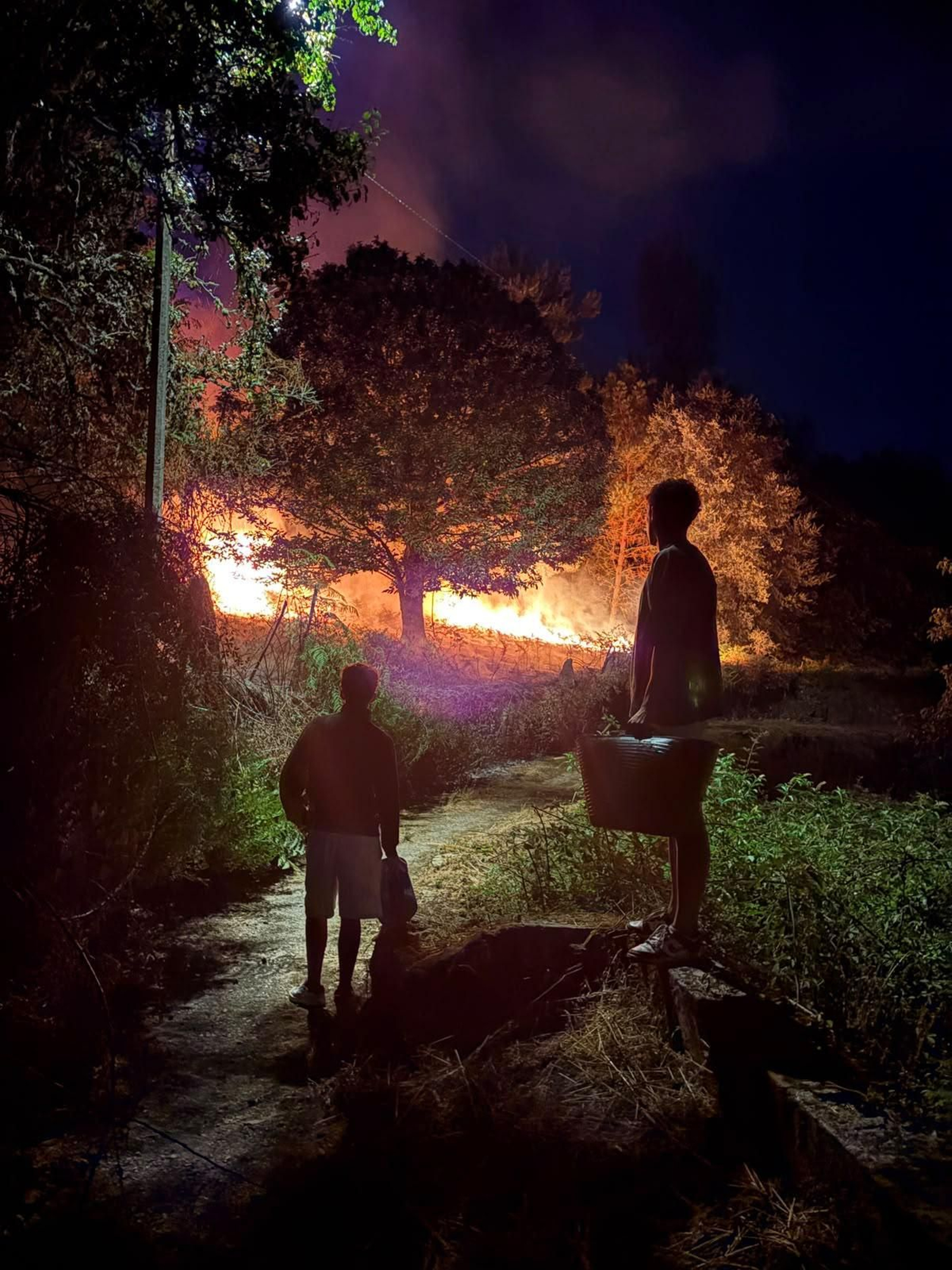 El incendio en Moreiras