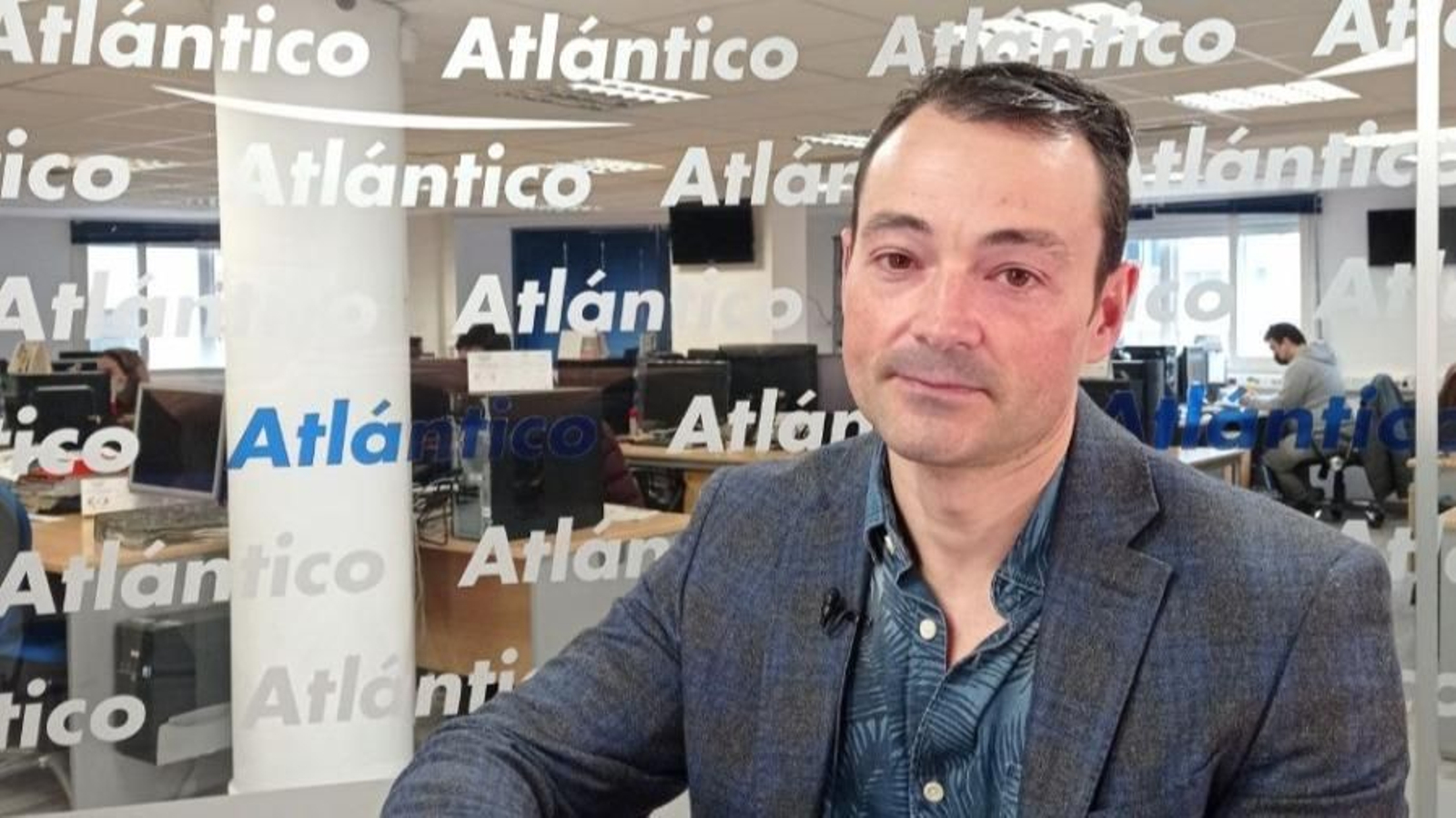 Roberto González Boubeta, en el set de Atlántico.