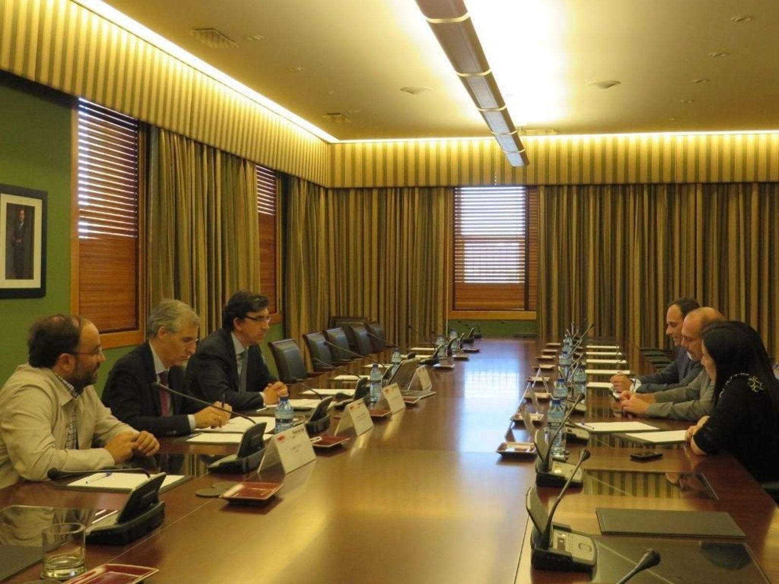 Un momento de la reunión entre el Puerto de Vigo y el de Hamburgo, ayer.