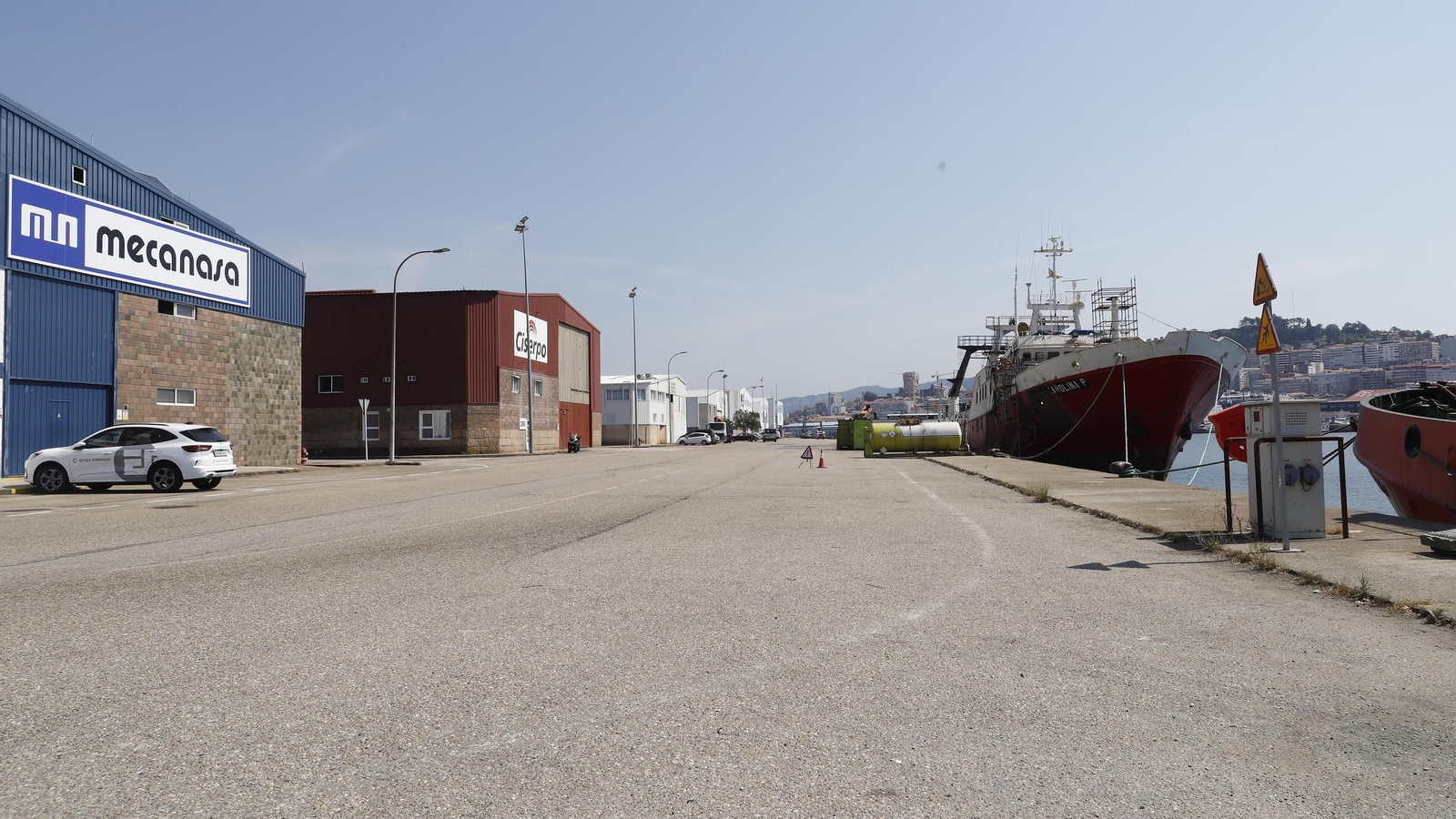 El actual muelle de reparaciones de Bouzas