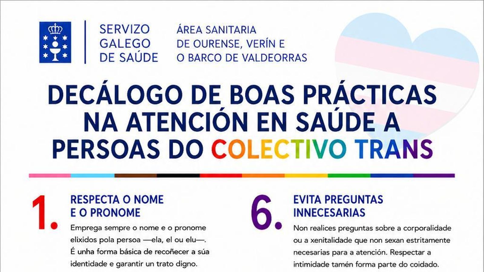 El decálogo para los profesionales sanitarios