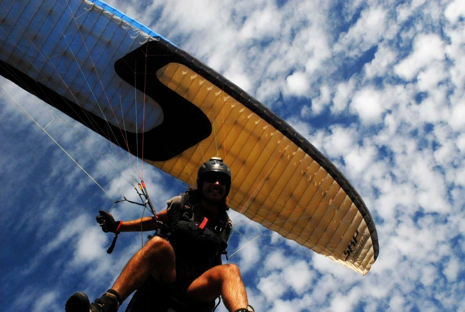 Roberto F. Quintas, durante uno de sus vuelos.