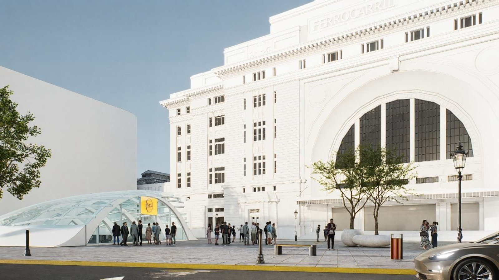 Recreación de la futura línea de metro de Buenos Aires