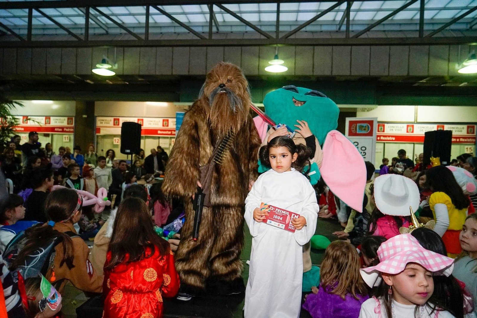 Los pequeños también se inspiraron en Star Wars y la segunda formación inspirada en esta saga logró el segundo puesto.