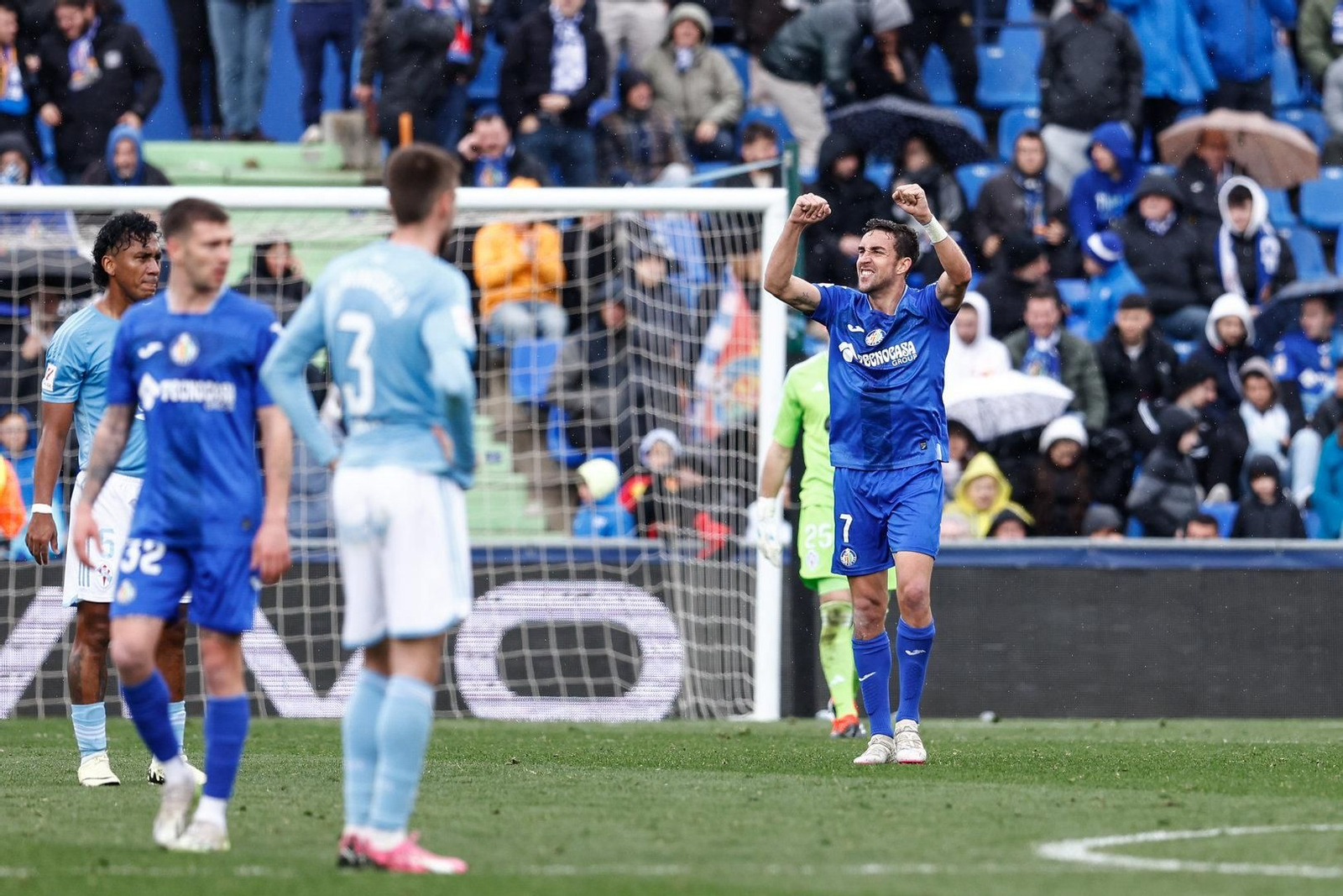 Partido entre el Getafe y el Celta.