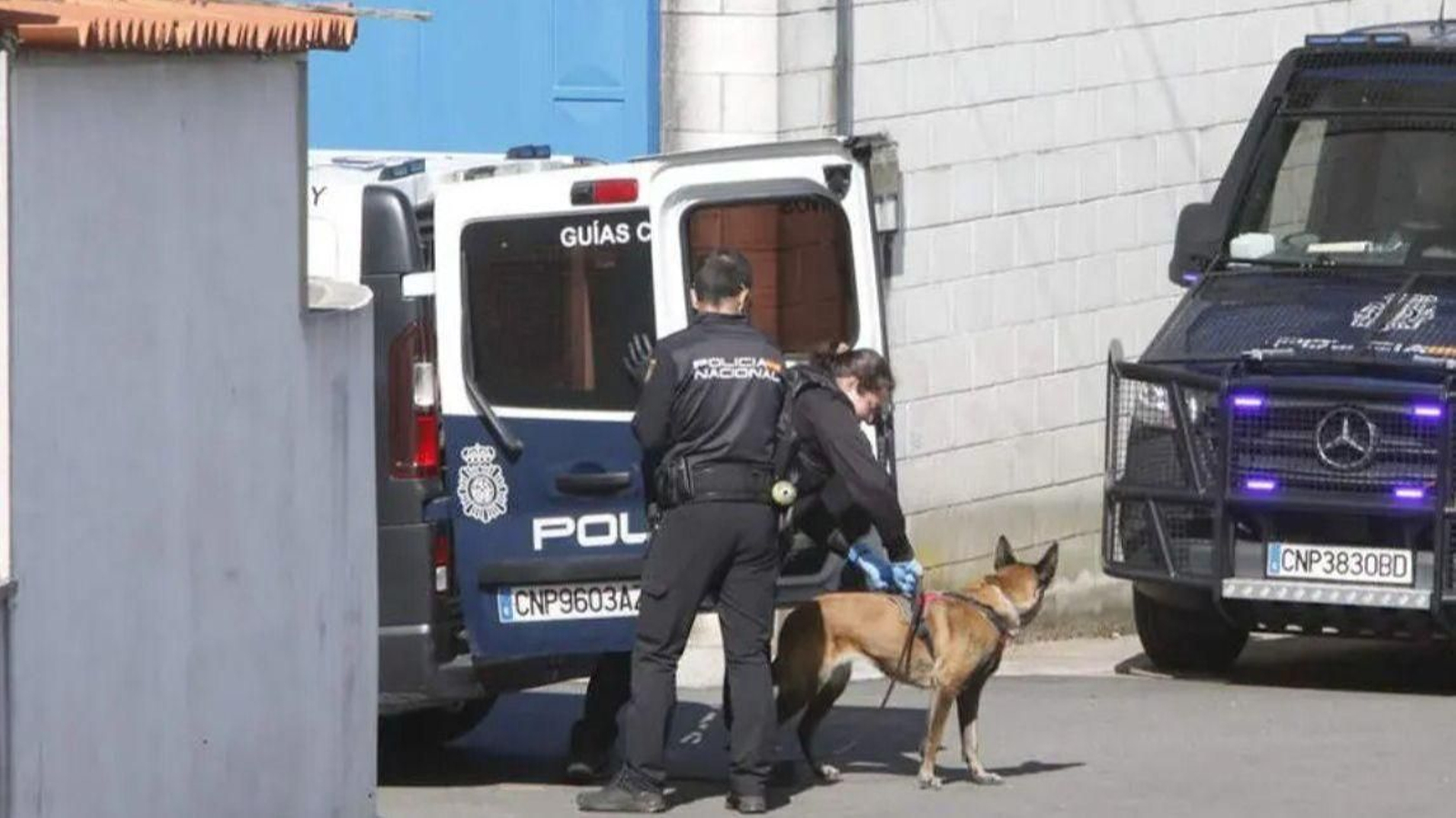 Dispositivo policial en O Salnés.