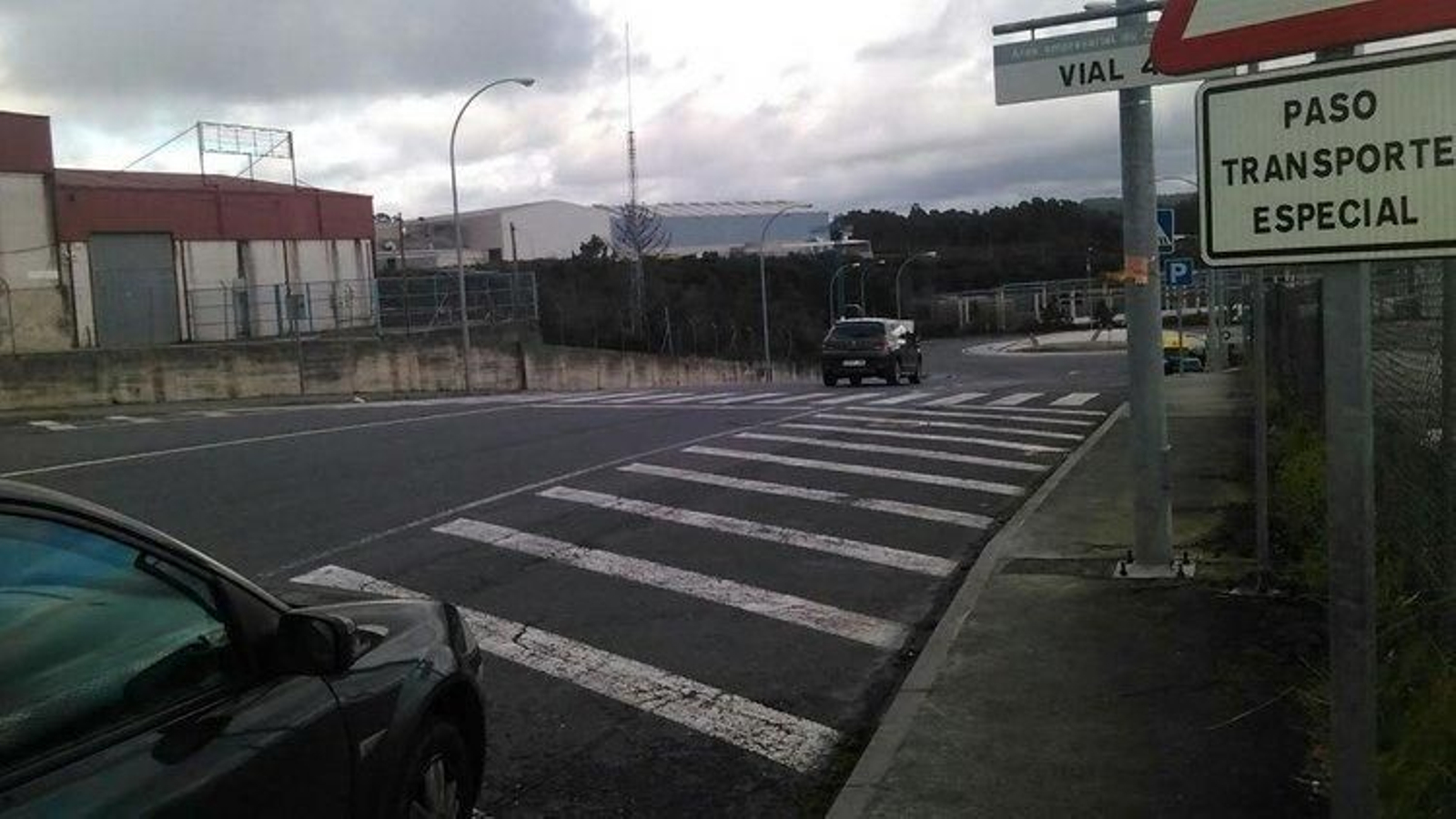 Polígono industrial do Carballiño, no que se ubicará a futura Inspección Técnica de Vehículos.