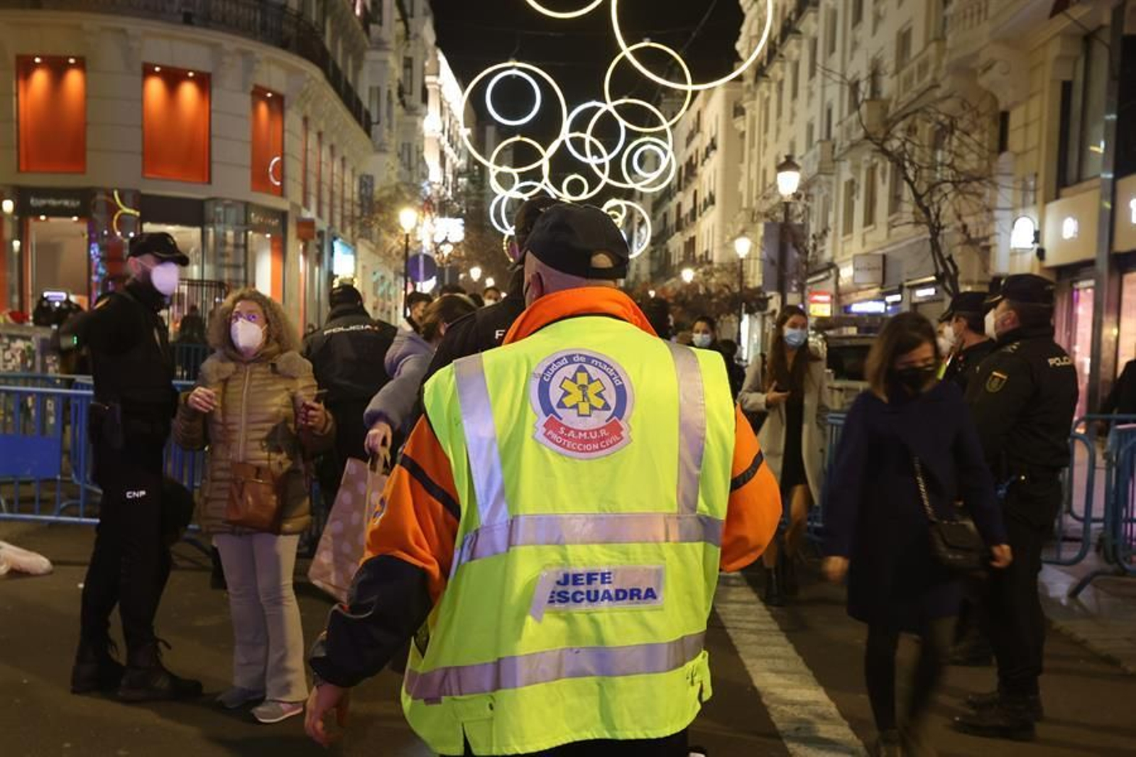 Fuerzas de seguridad en Madrid (EFE).