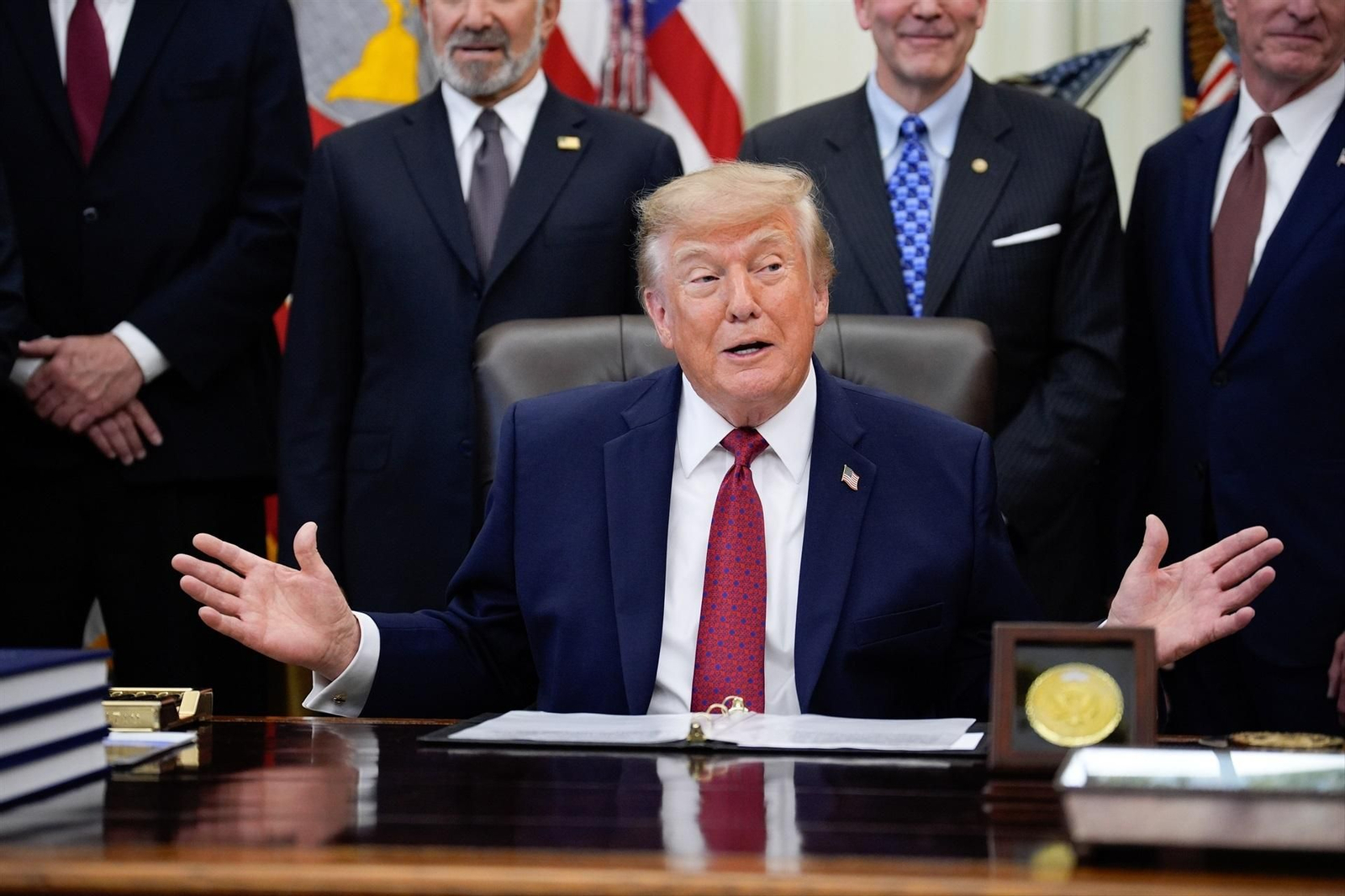 Donald Trump en el Despacho Oval