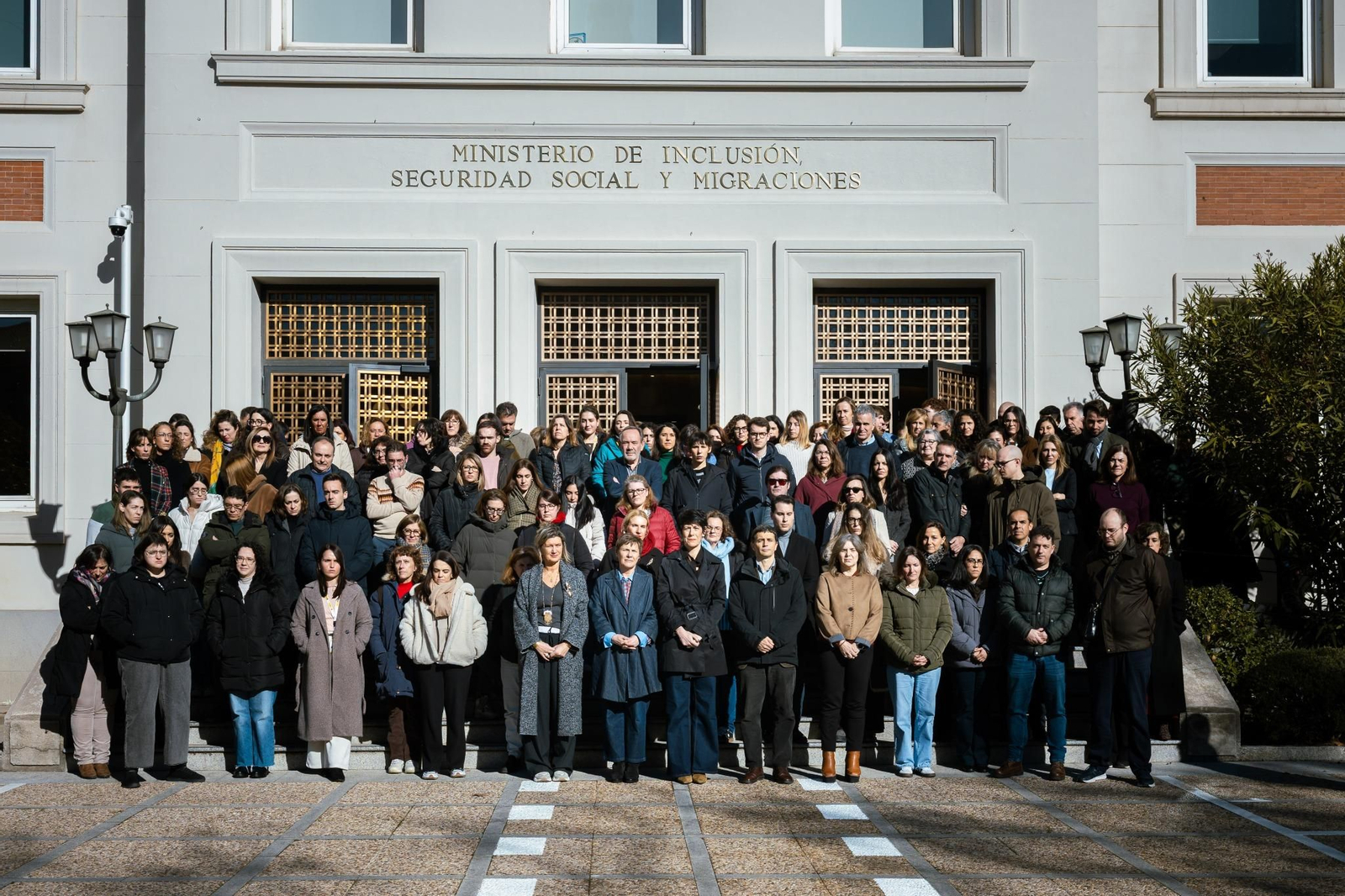 Minuto de Silencio en el Ministerio de Inclusión